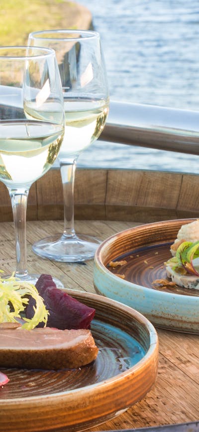 Examples of food available at the Yacht Club