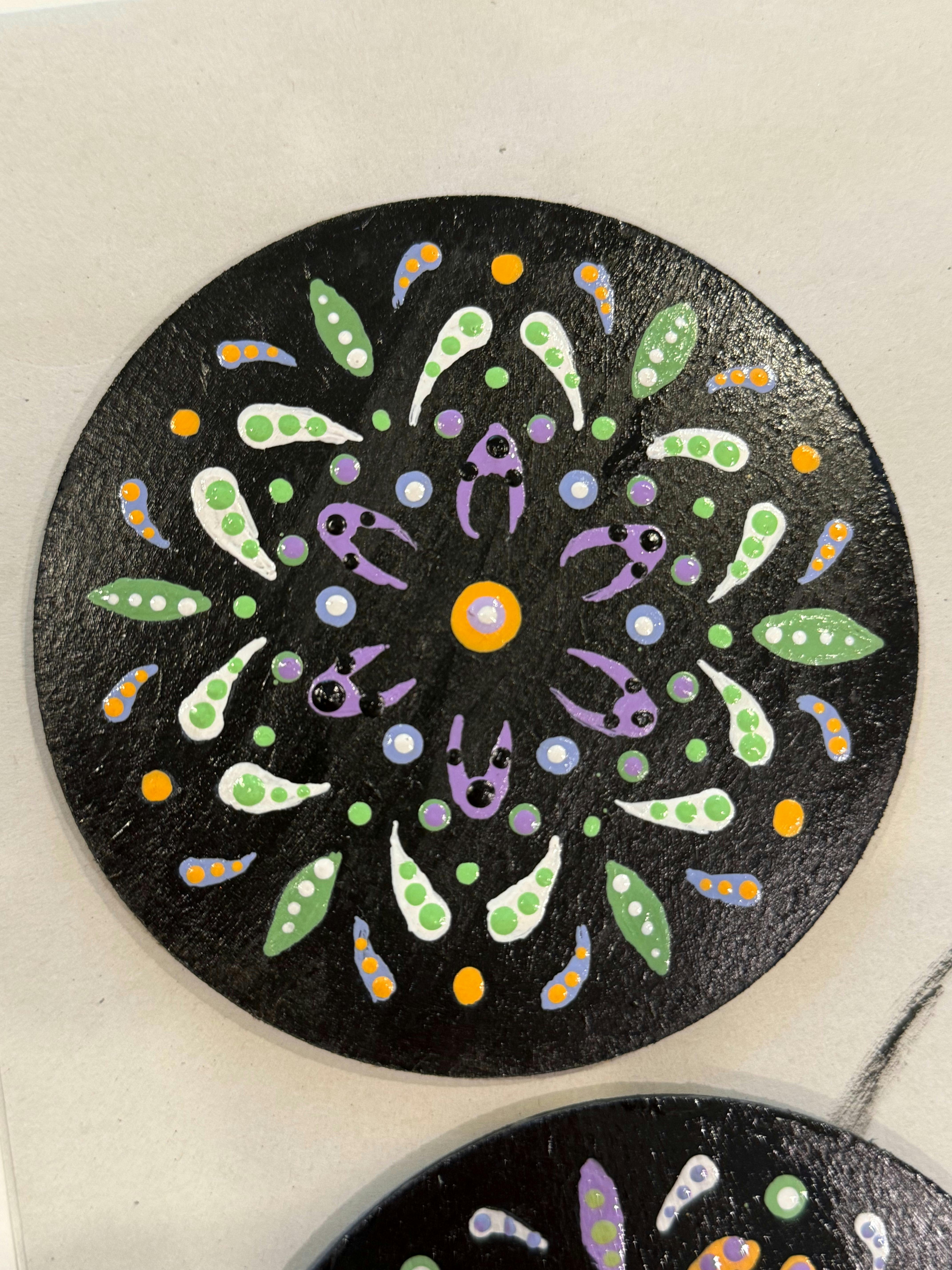 Coffee, Cake & Cre8te - Dot Art Painting