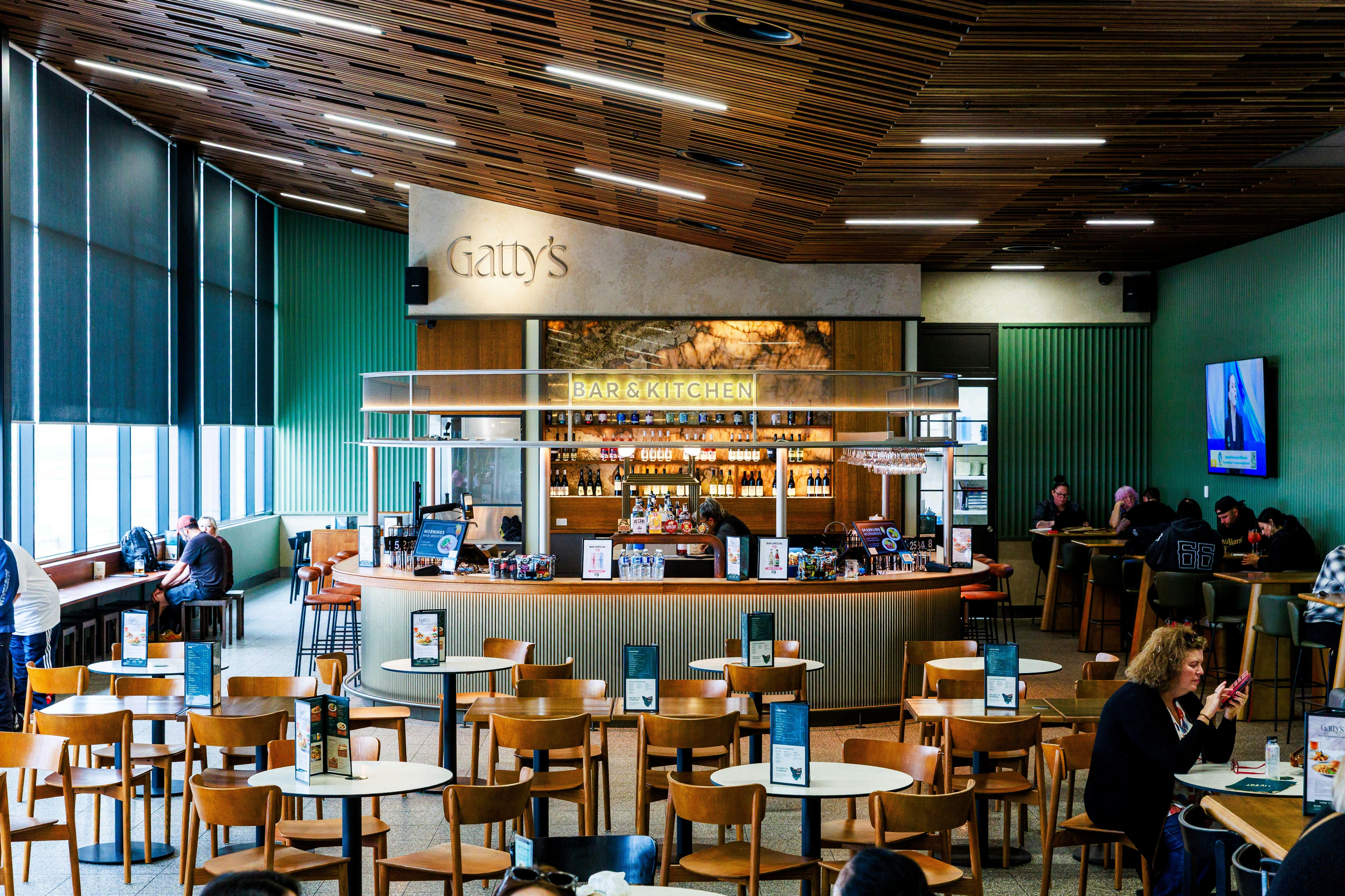 Gatty's bar at Launceston Airport