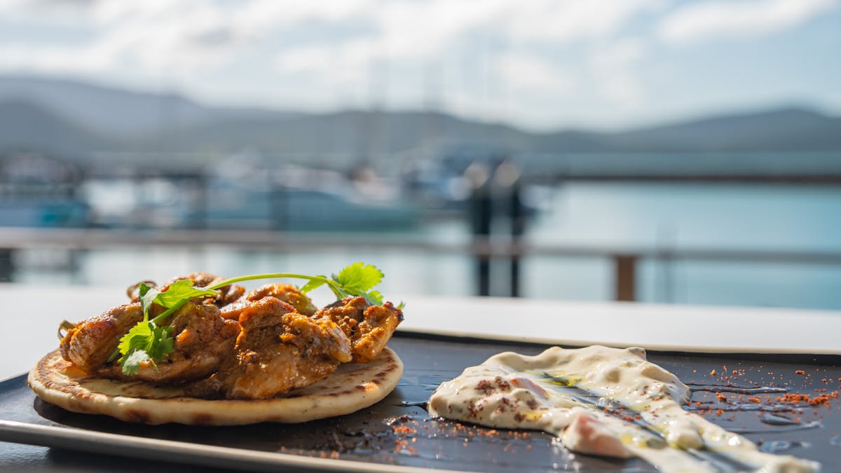 photo of chicken shish dish at The Garden Bar Bistro, Airlie Beach