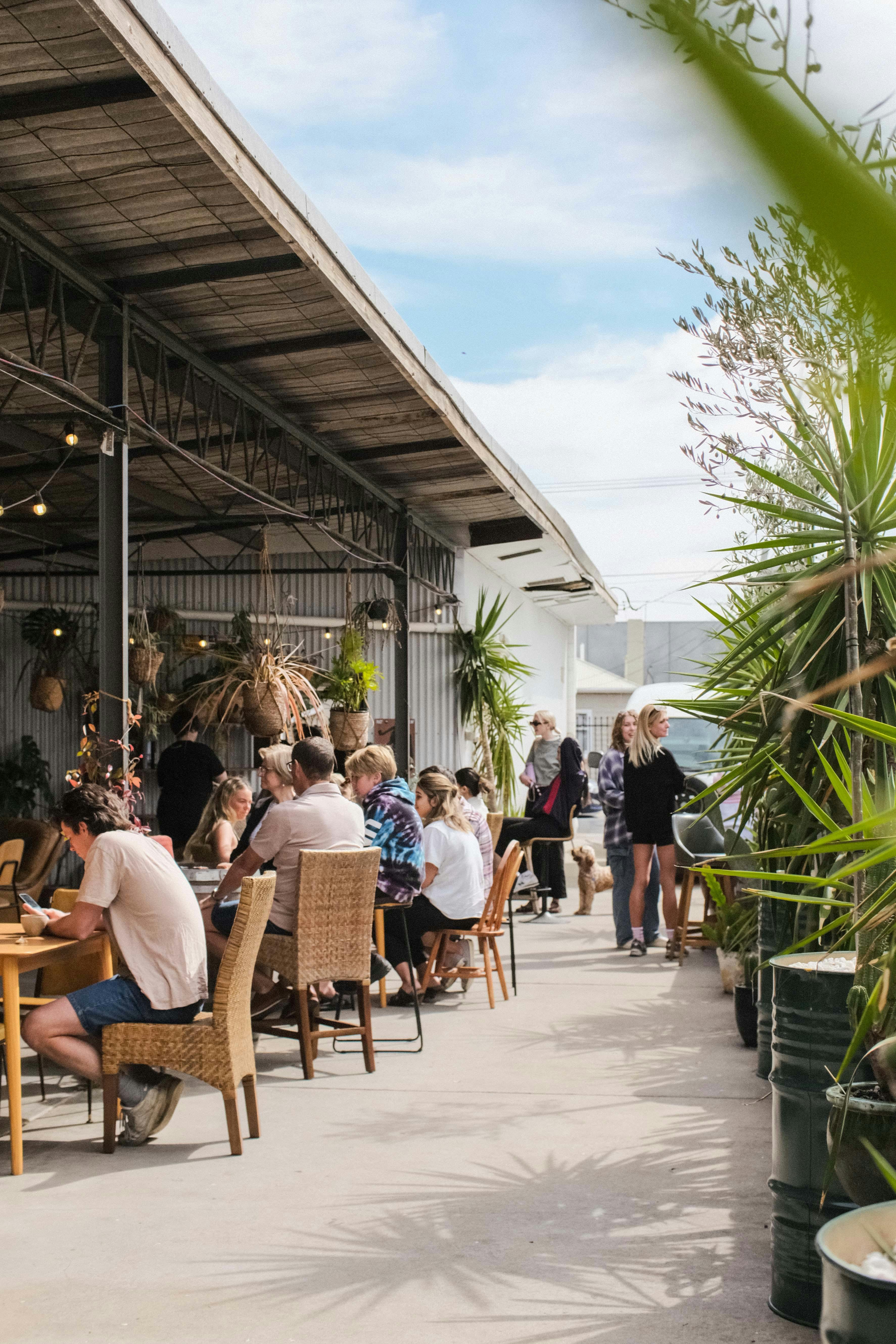 Outdoor Seating for Coffee Drinking
