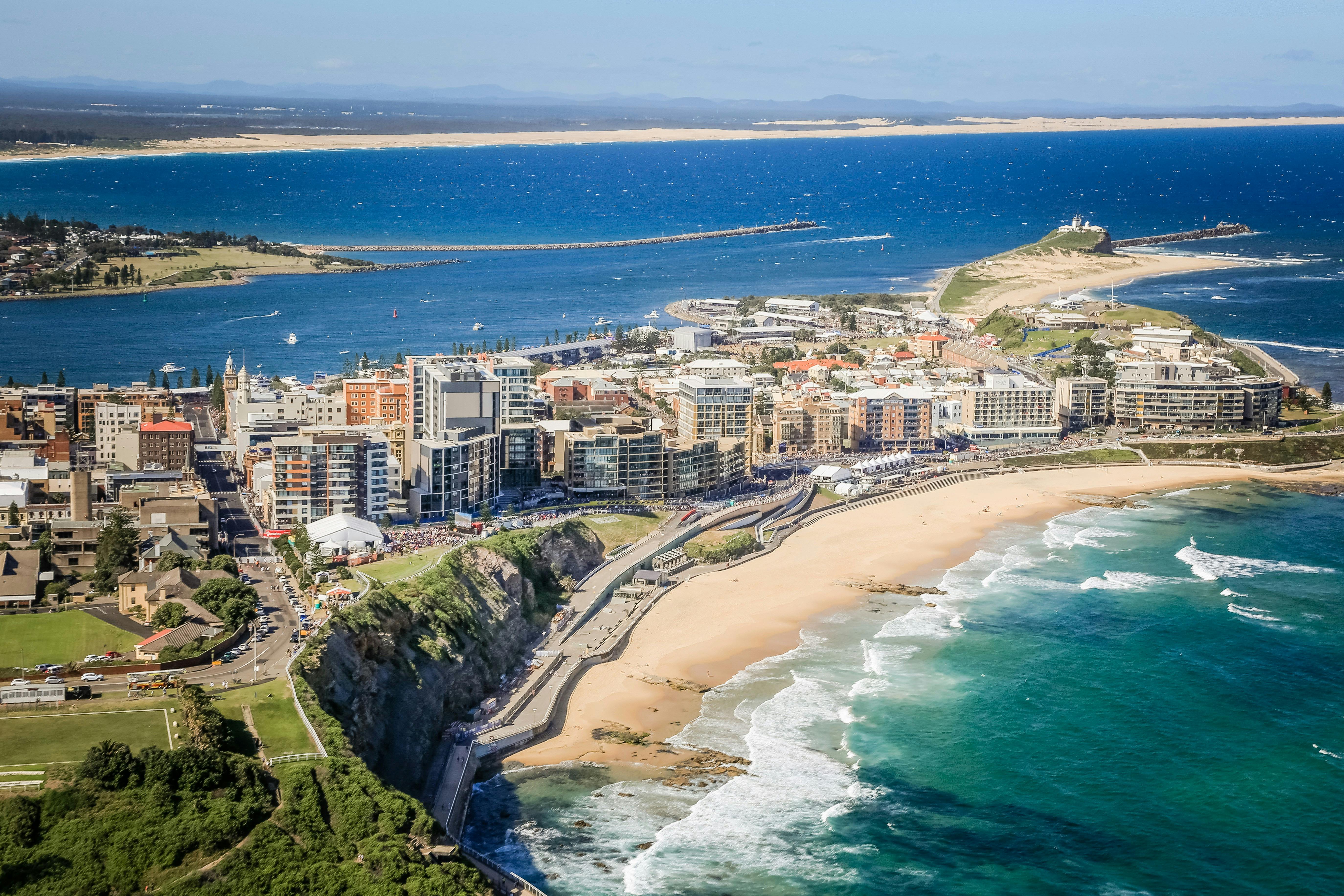 Newcastle Beach Aerial