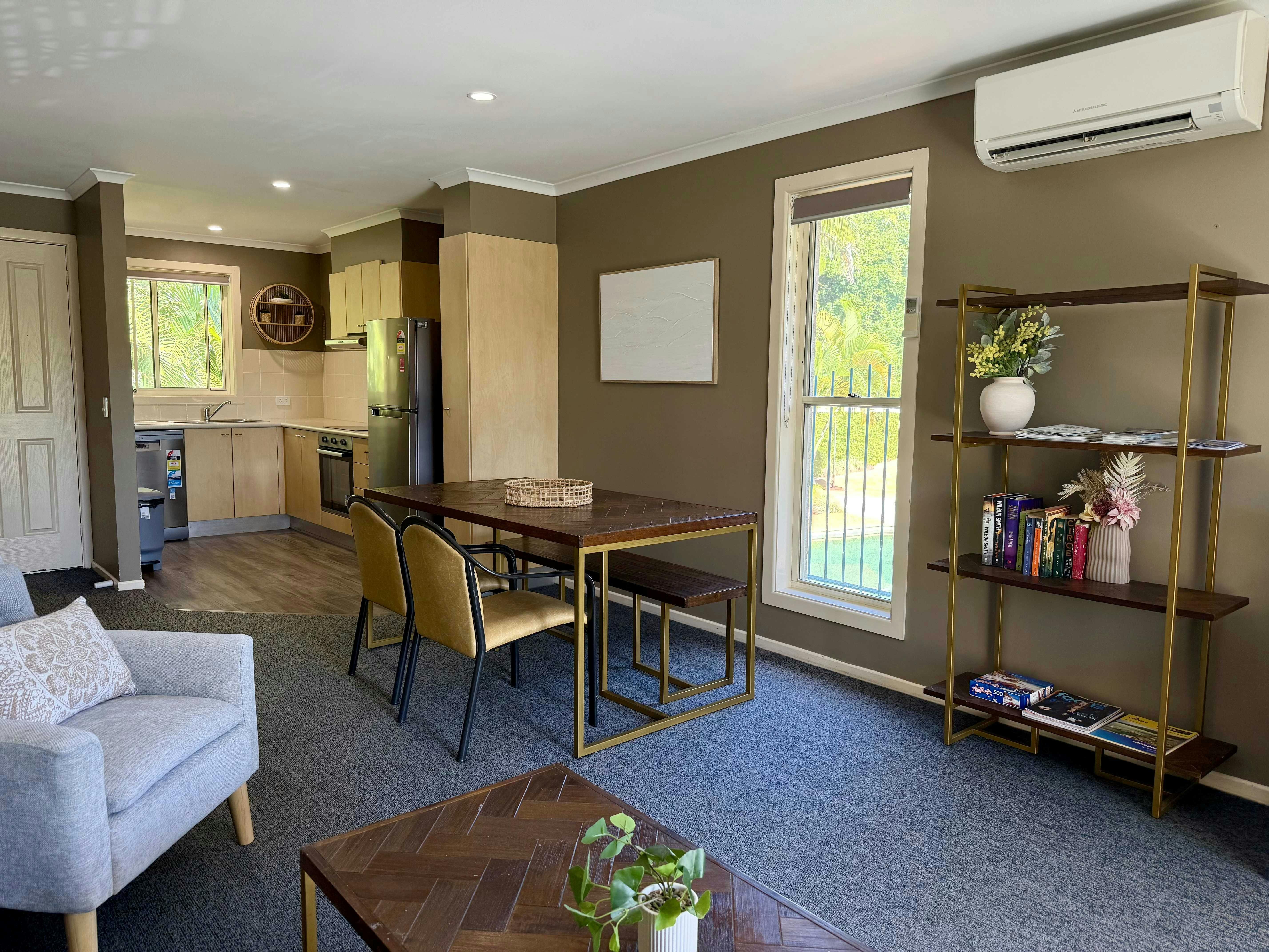 Living area including Kitchen