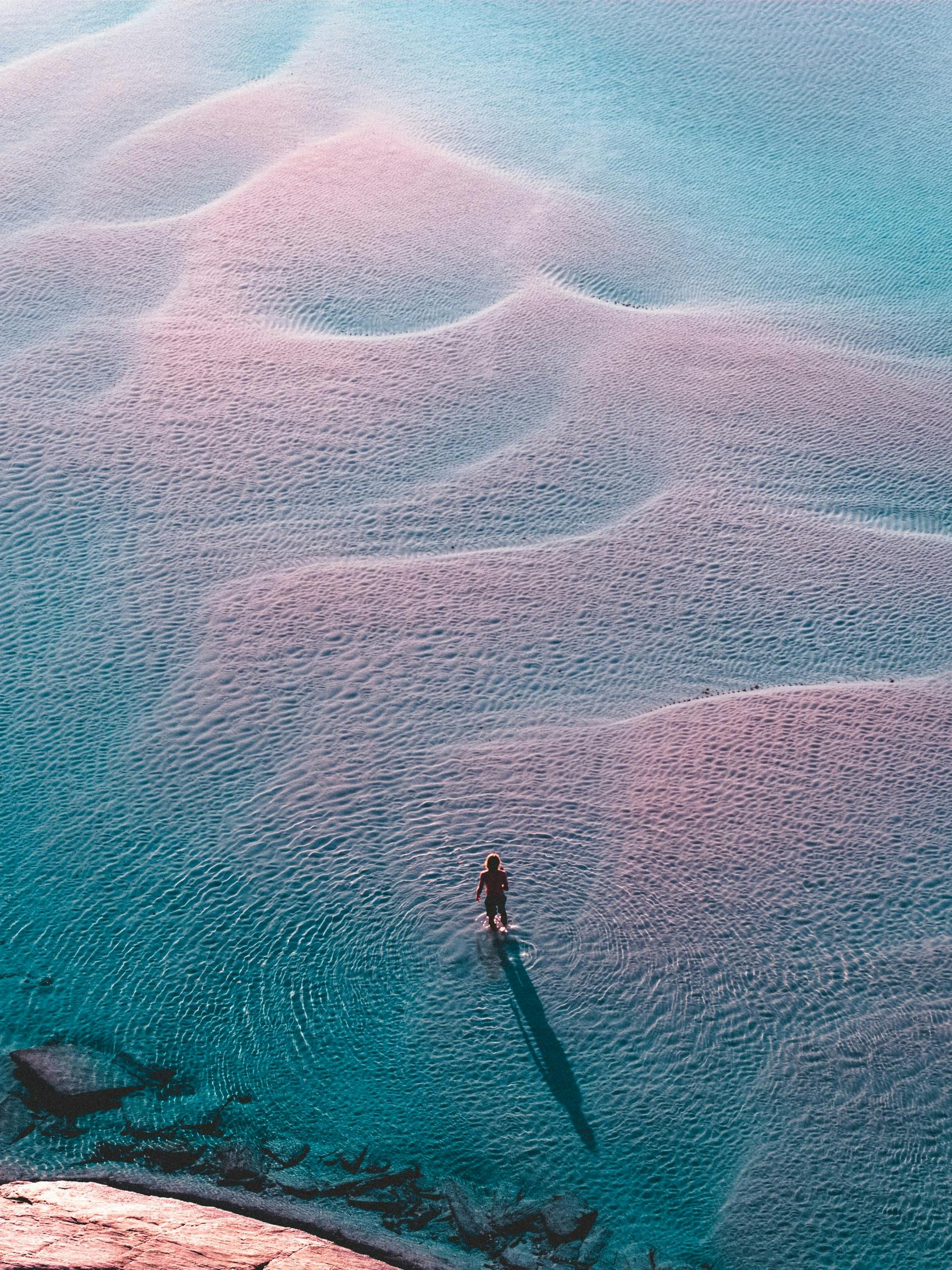 Aerial View of Eleven Mile Beach, along the Great Ocean Drive