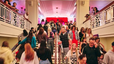 People walking into Old Parliament House