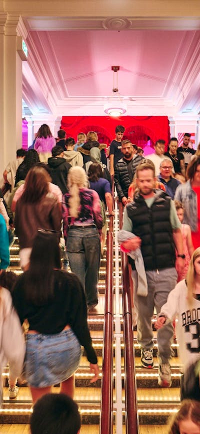 People walking into Old Parliament House