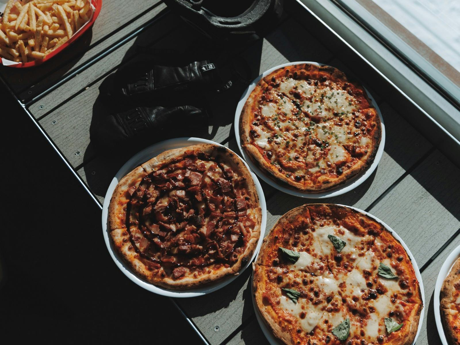 Woodfire pizzas