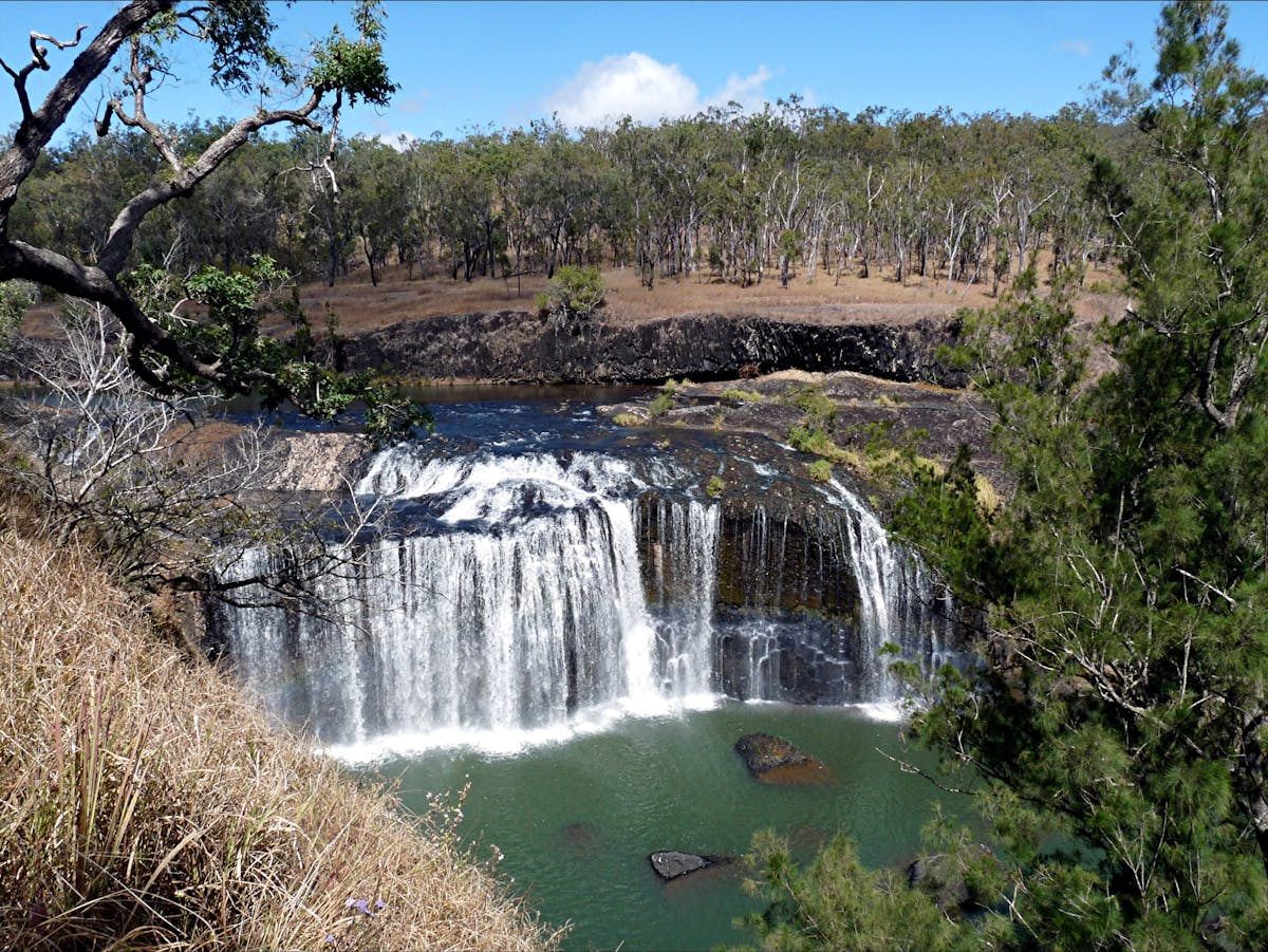 View of Millstream Falls from lookout.