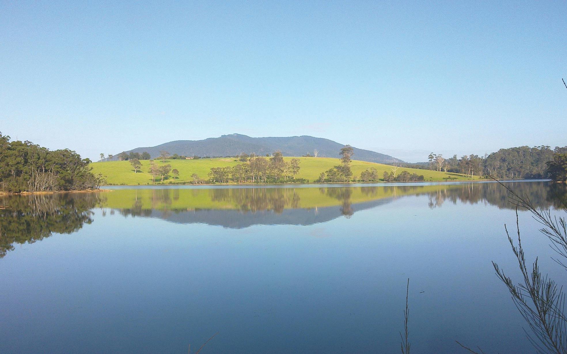 Gulaga (Mt. Dromedary) taken from Corunna Lake
