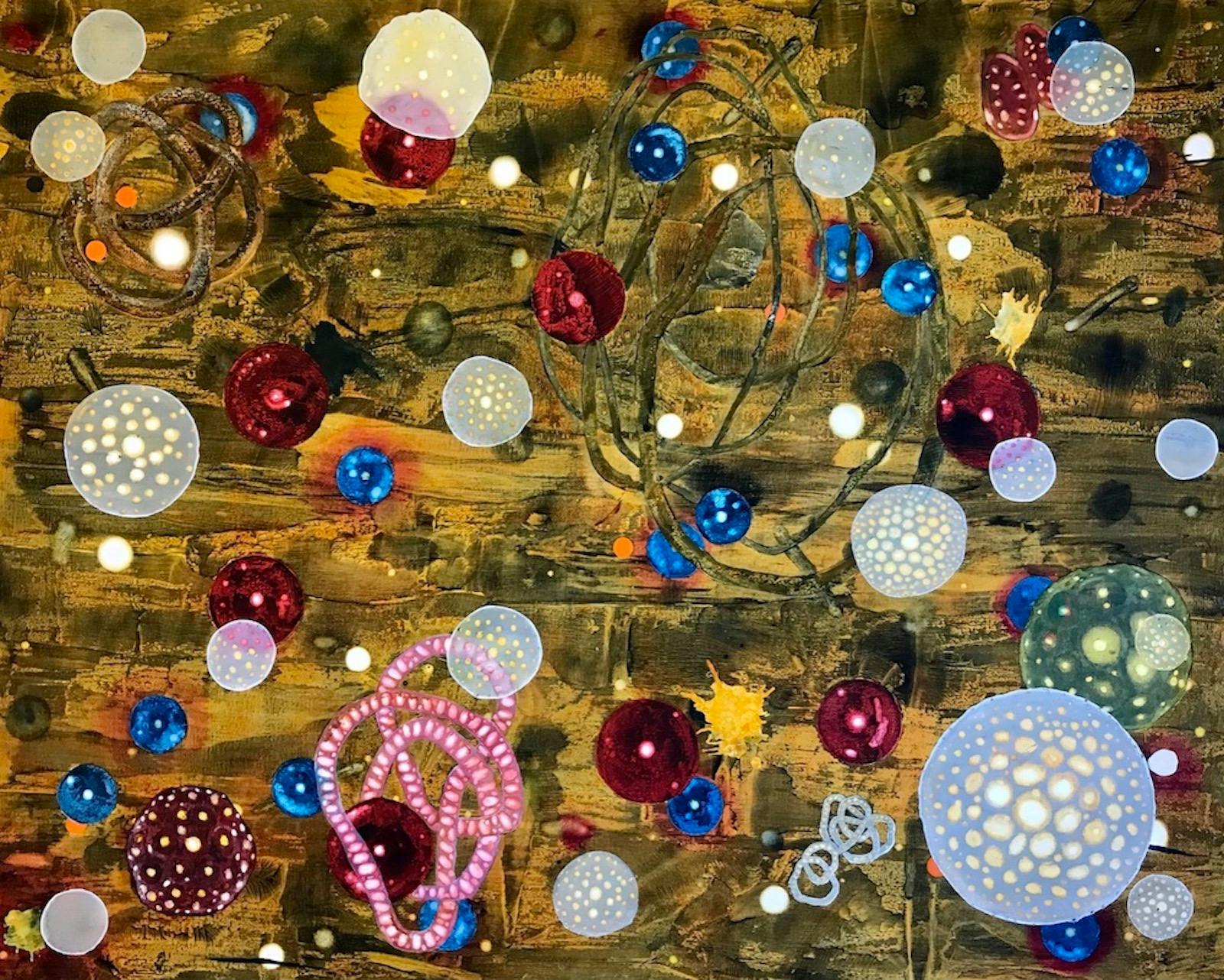 Malcolm Harding abstract painting, Organised and Connected