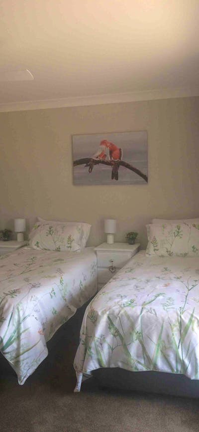 Also has a couch and walk- in robe