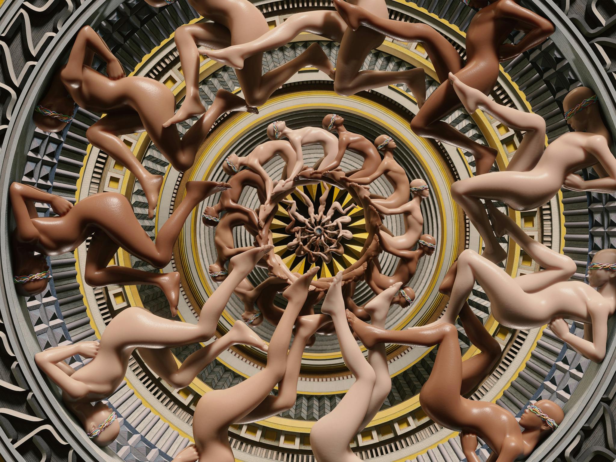 Naked bodies kaleidoscope