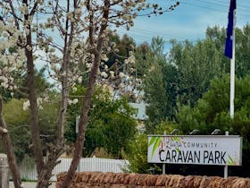 Entrance and signage