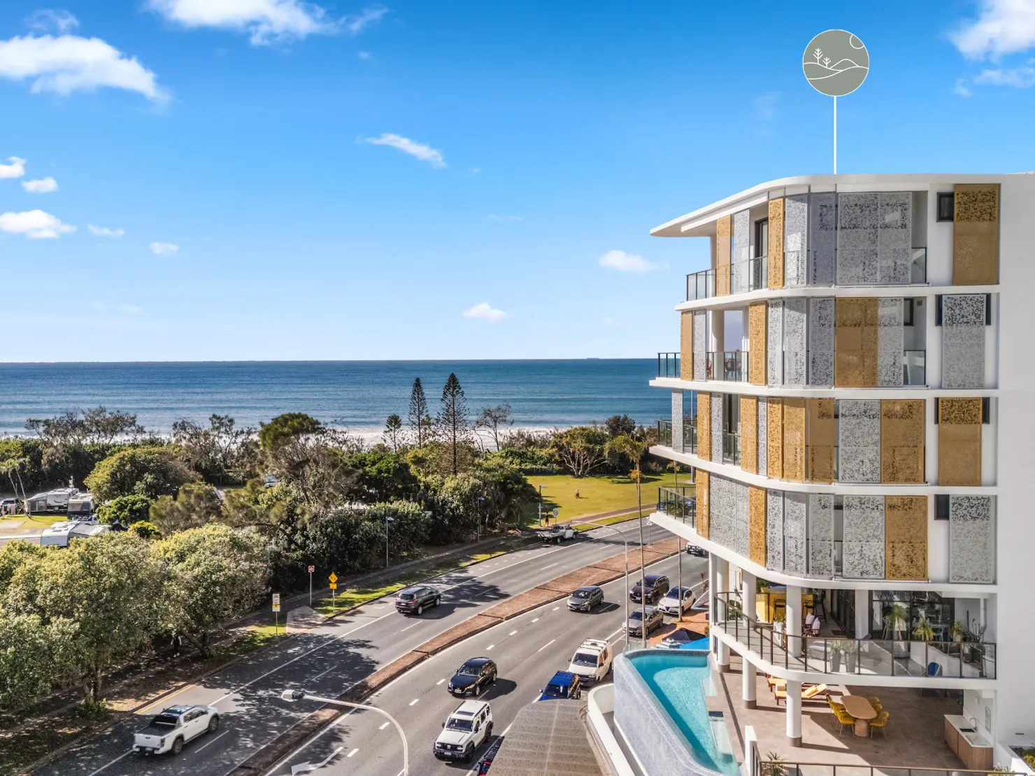 Sakara complex - centrally located and across the road from Maroochydore Beach