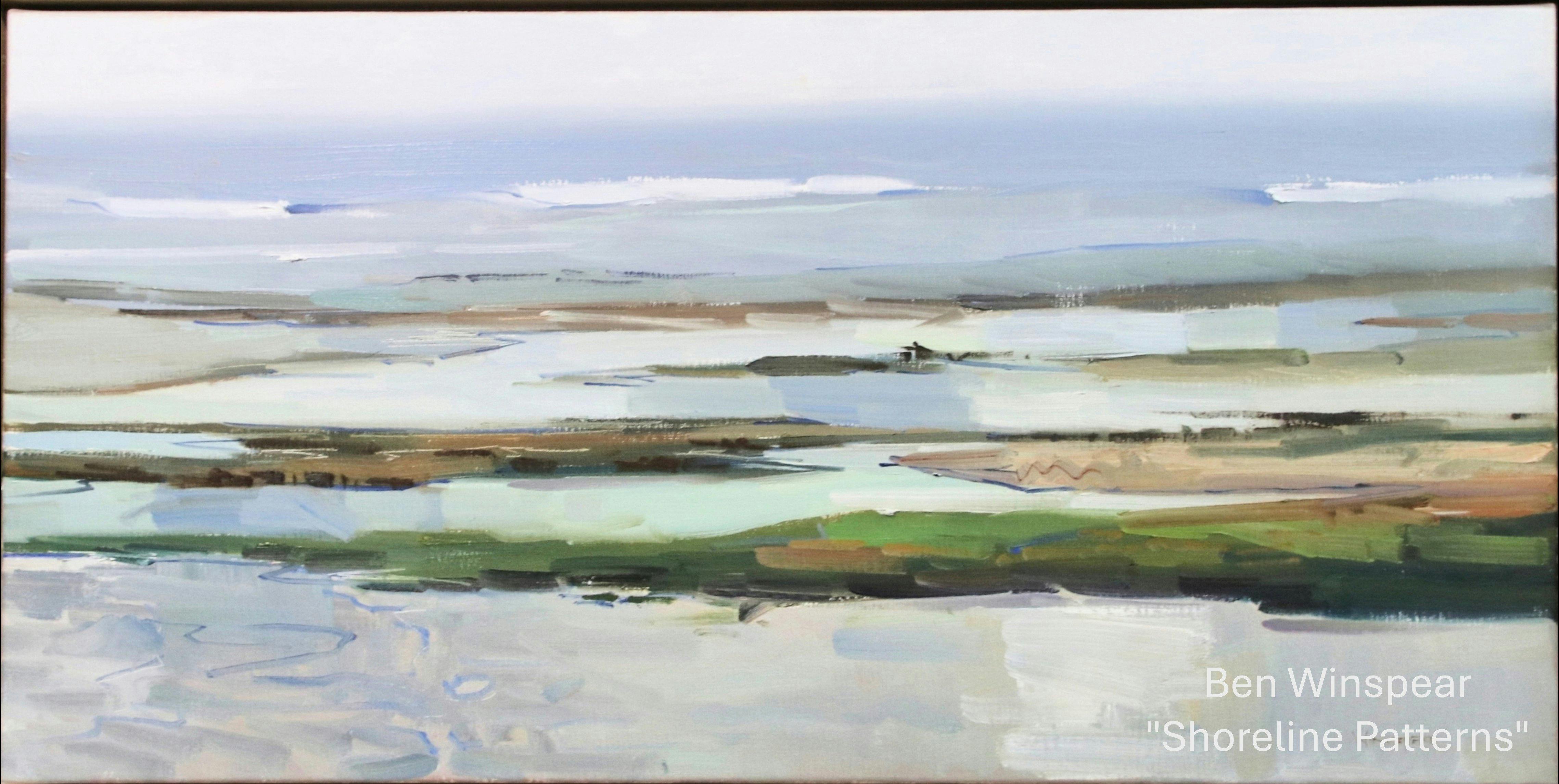 Painting of shoreline patterns by Ben Winspear