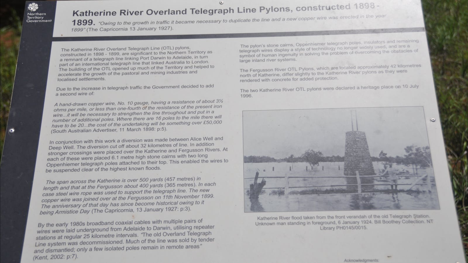 Katherine Overland Telegraph Pylons