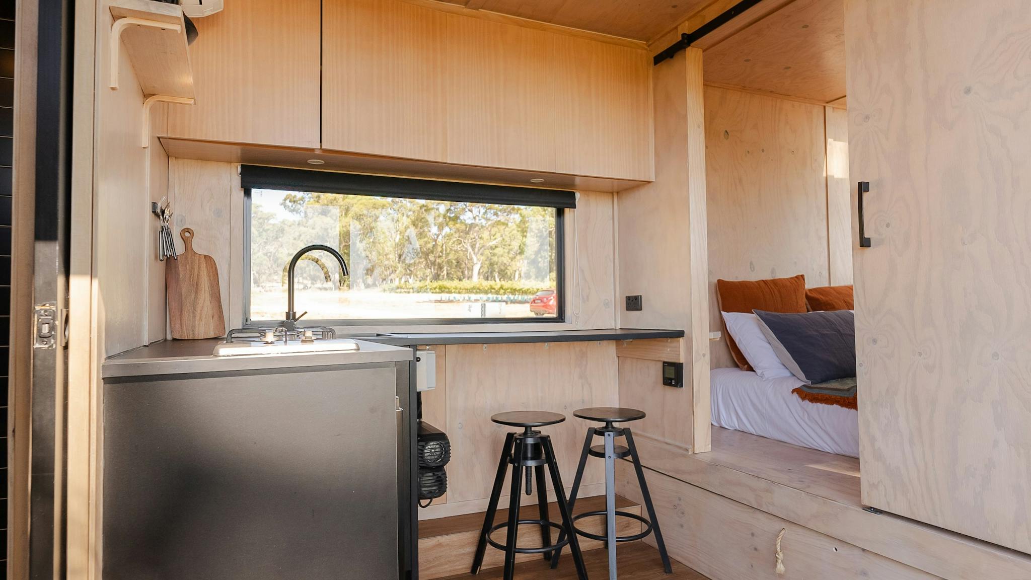 Kitchen and bedroom in Georgia McLaren Vale