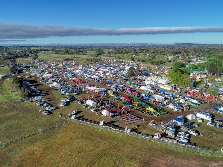 Aerial view of Field Days