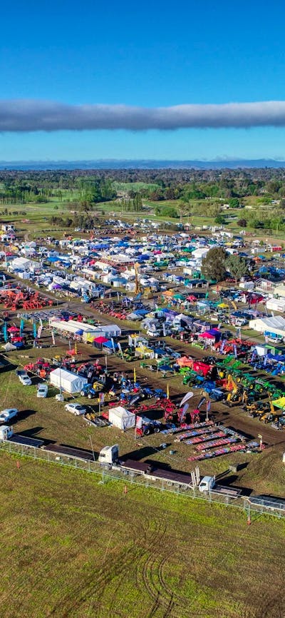 Aerial view of Field Days