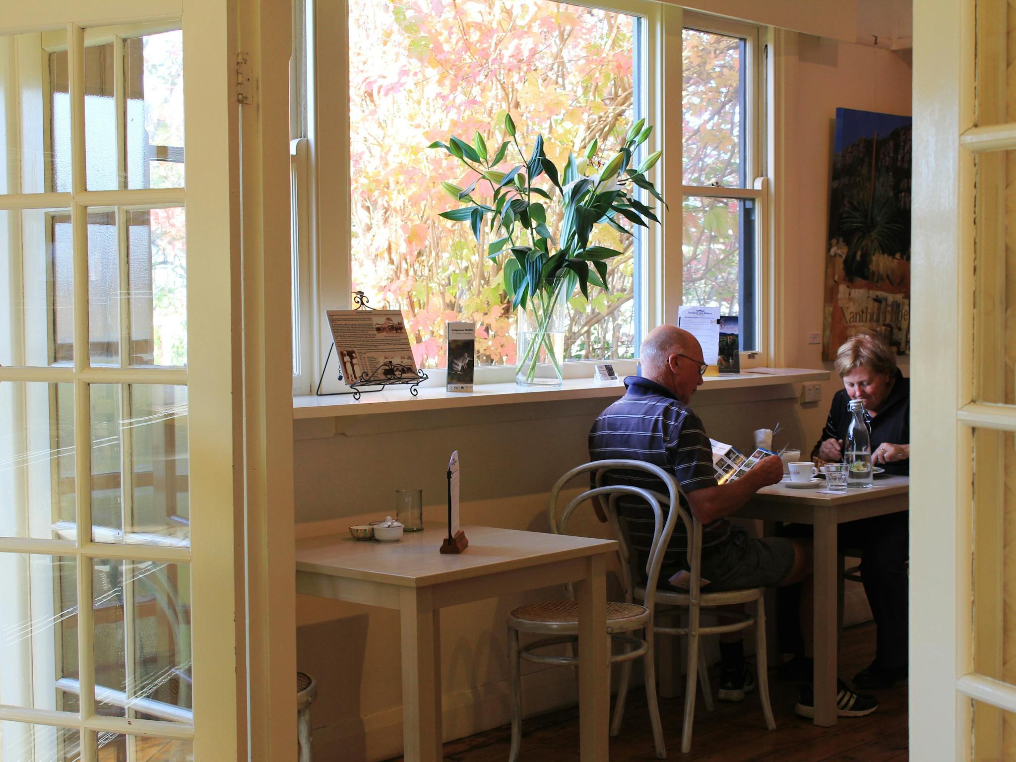Dining room at the bakery