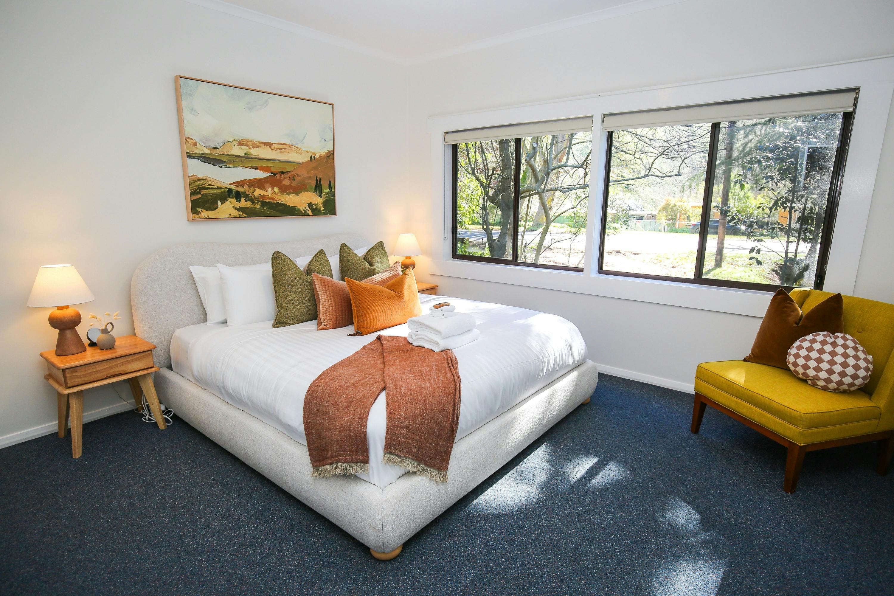 Bedroom at Family Holiday Accommodation Bright