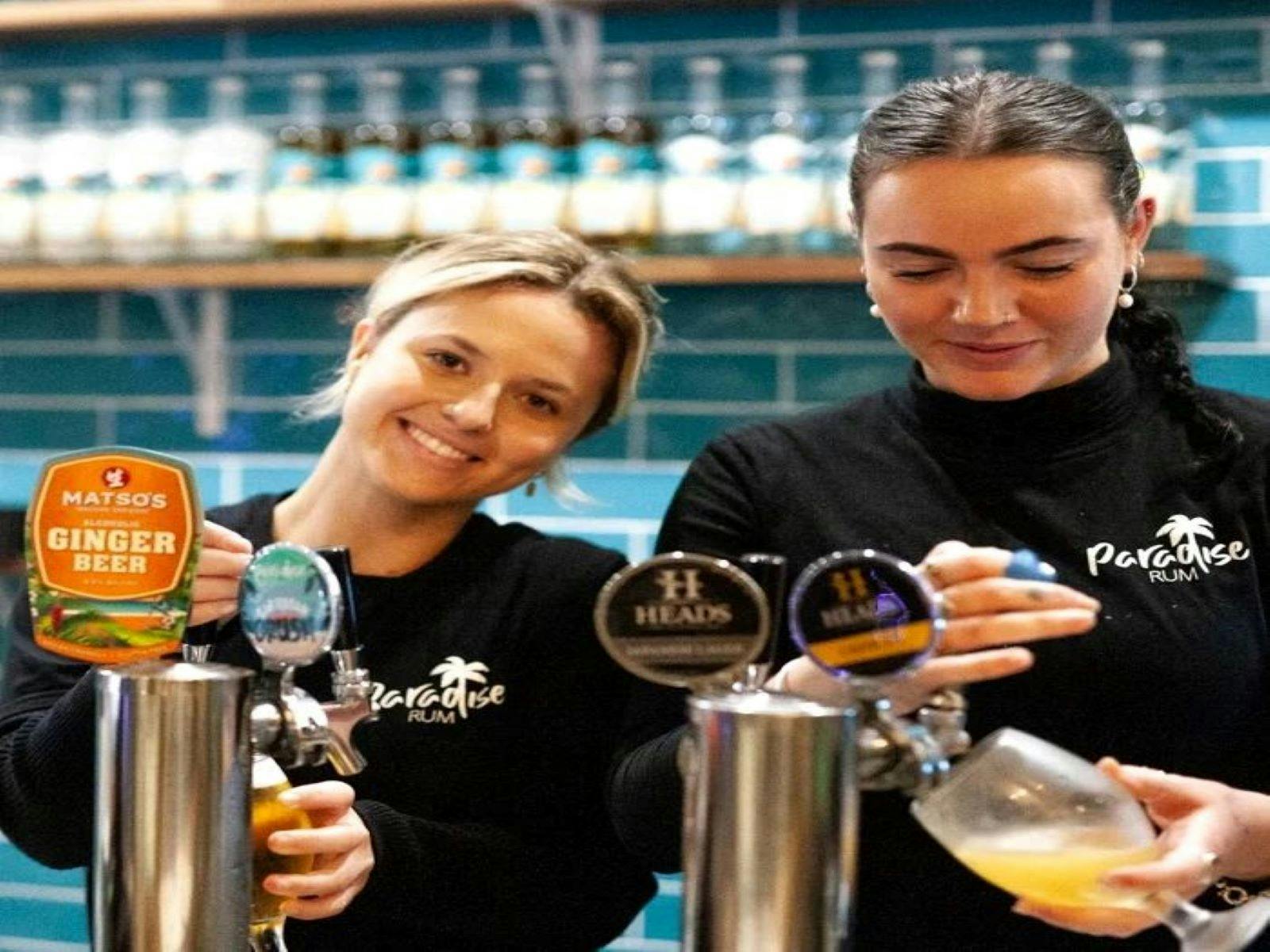 Friendly staff at Paradise Rum