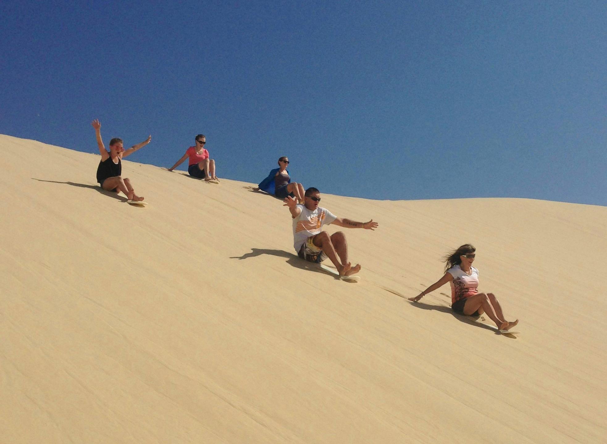 Sand Boarding Sit Down Style
