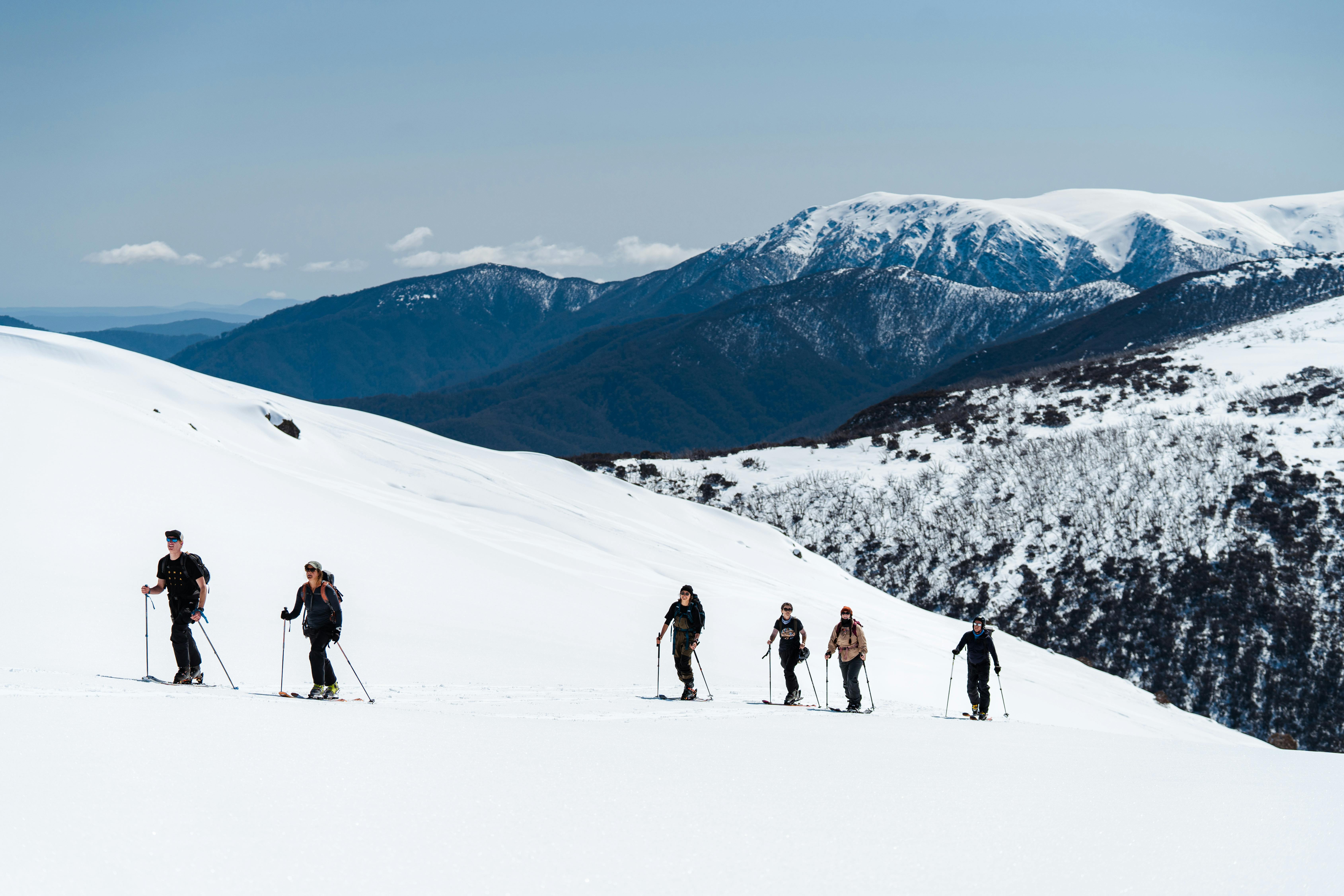 Group of people skiing