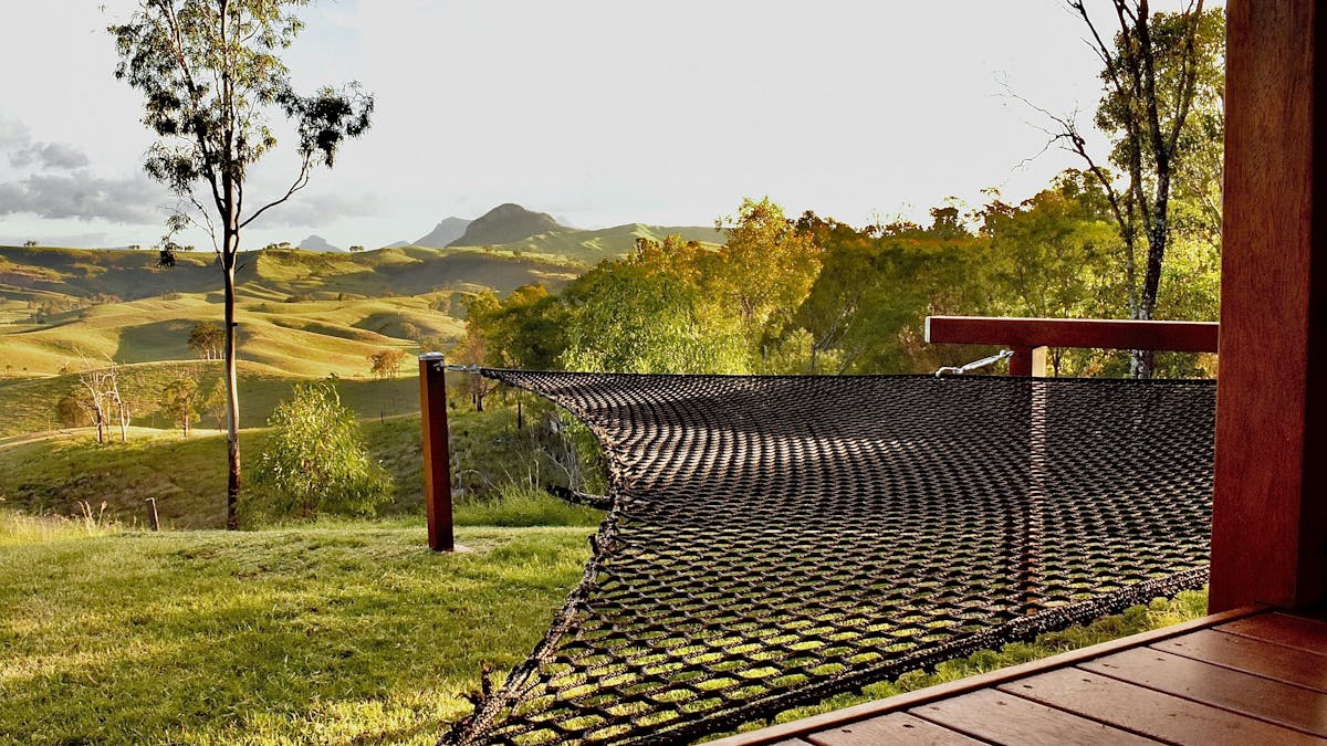 Ketchup's Bank Glamping infinity hammock