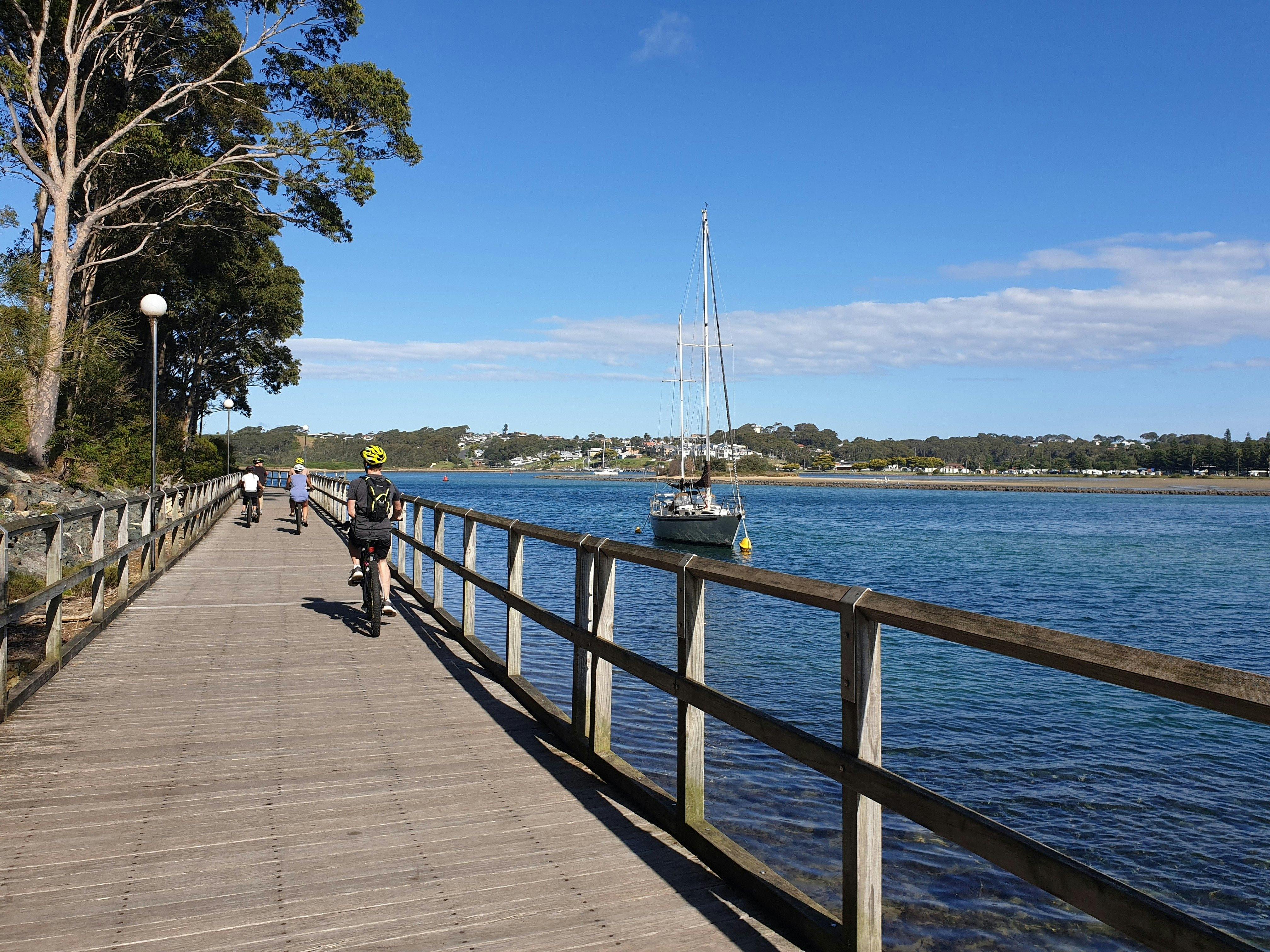 E-Bike ride along Dalmeny Tourist Drive Narooma Eurobodalla adventure tours