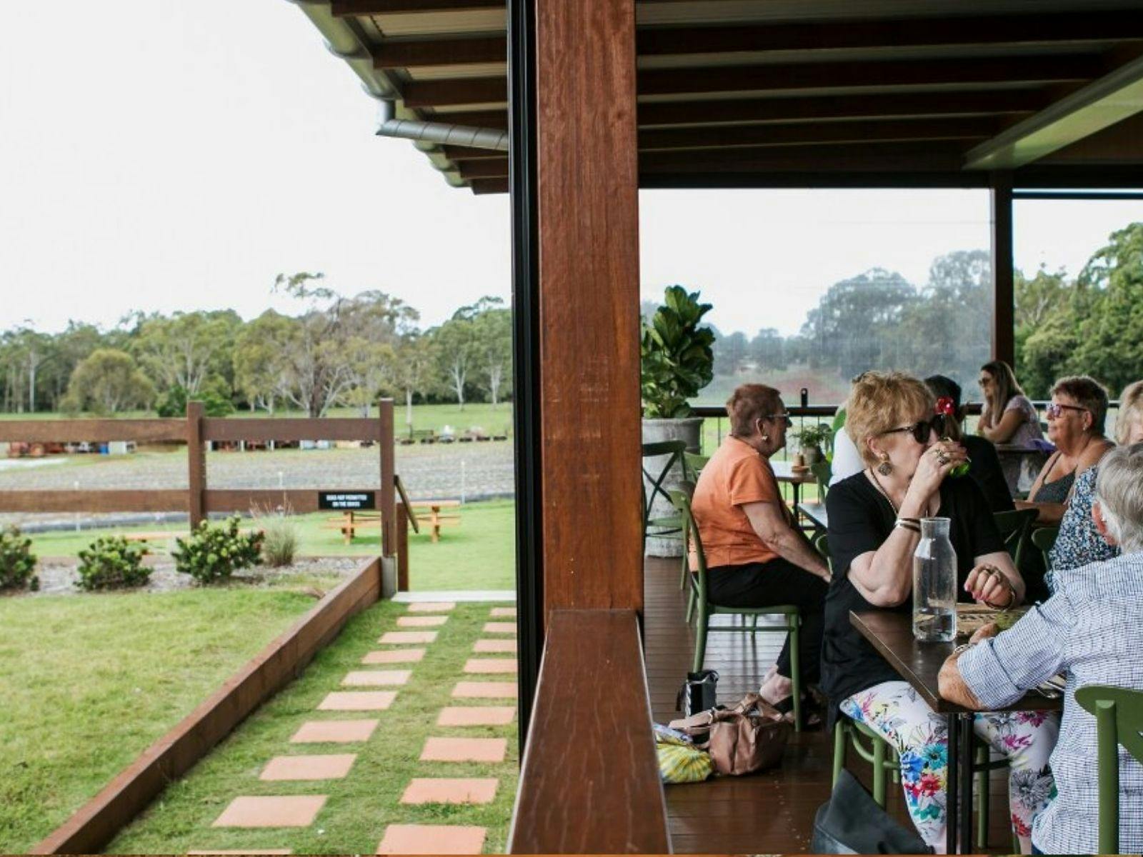 Visit a local farm for a coffee and for local produce