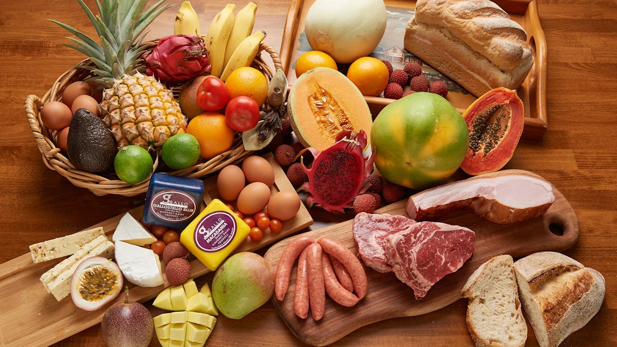 alt="Some of the local produce we source for breakfast at Sharlynn"