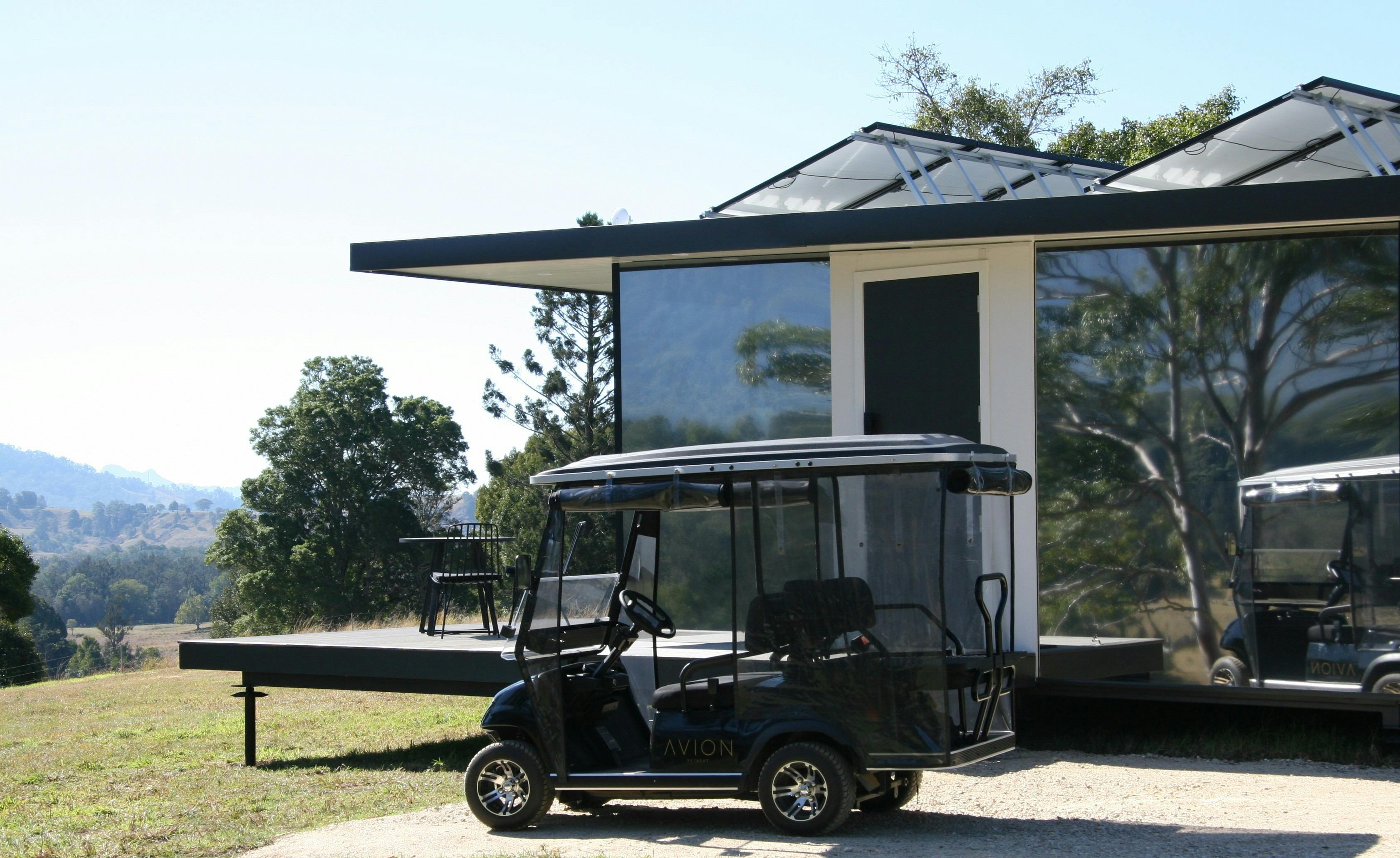 Golf Buggy provided for exclusive use during stay
