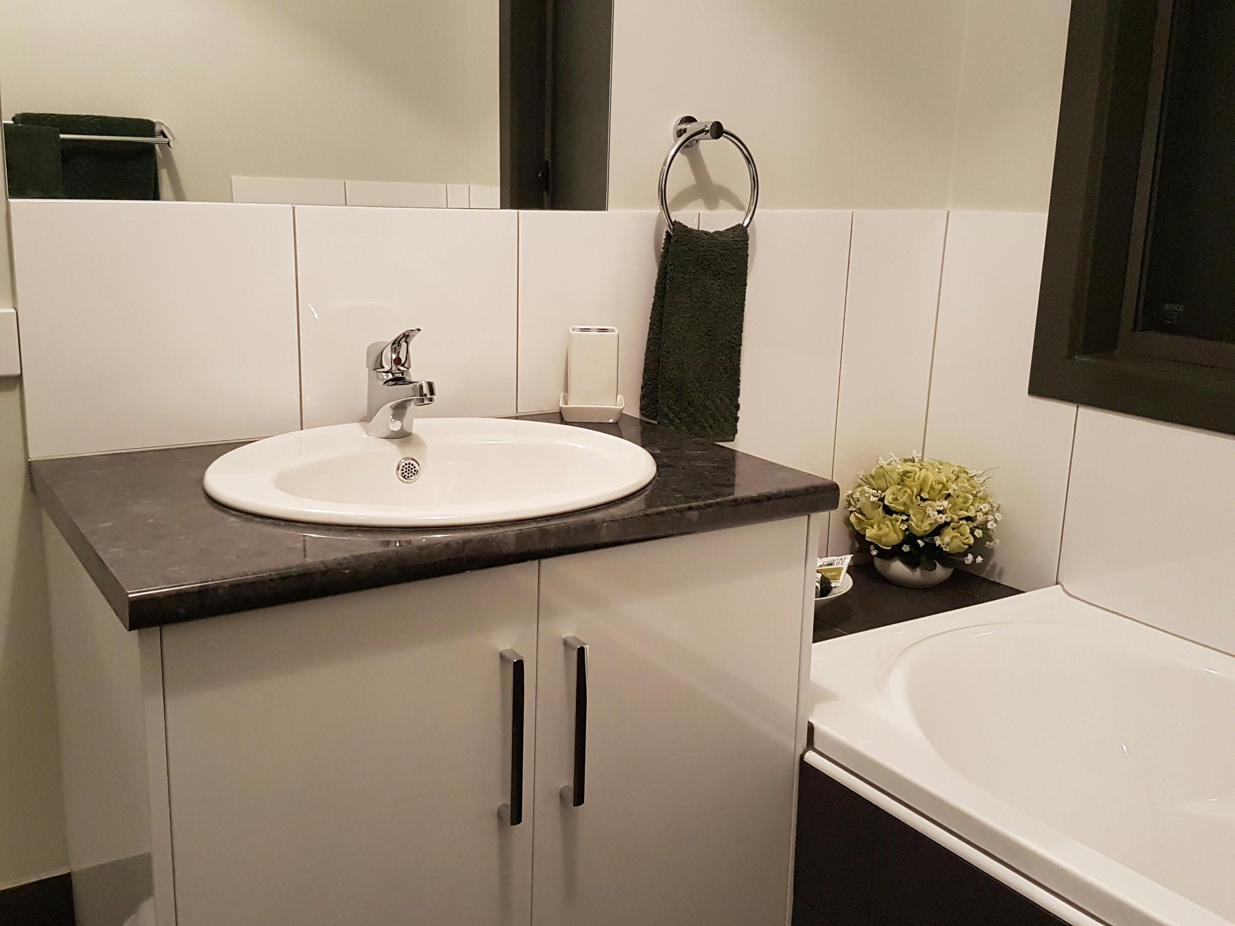 Bathroom with all linen included