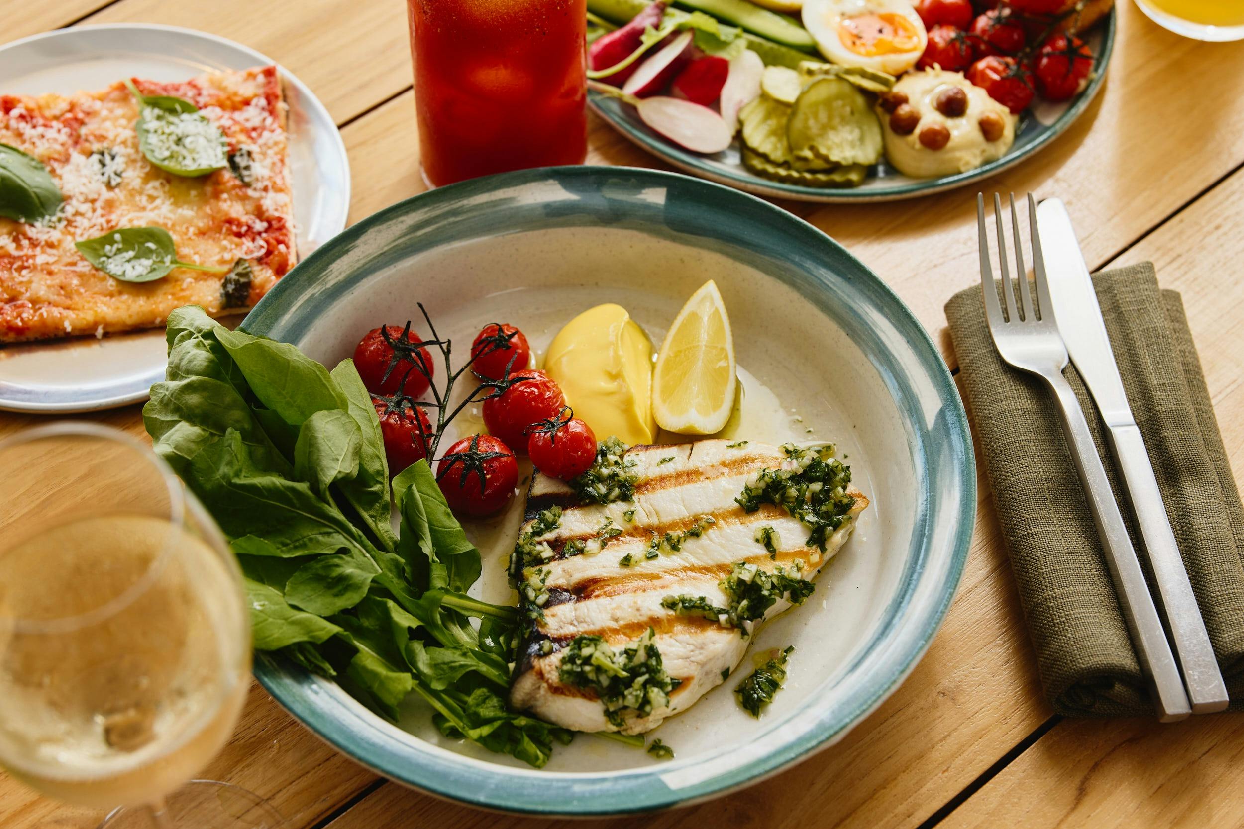 Swordfish dish at Opera Bar