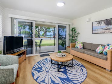 Lounge area overlooking Pumicestone Passage
