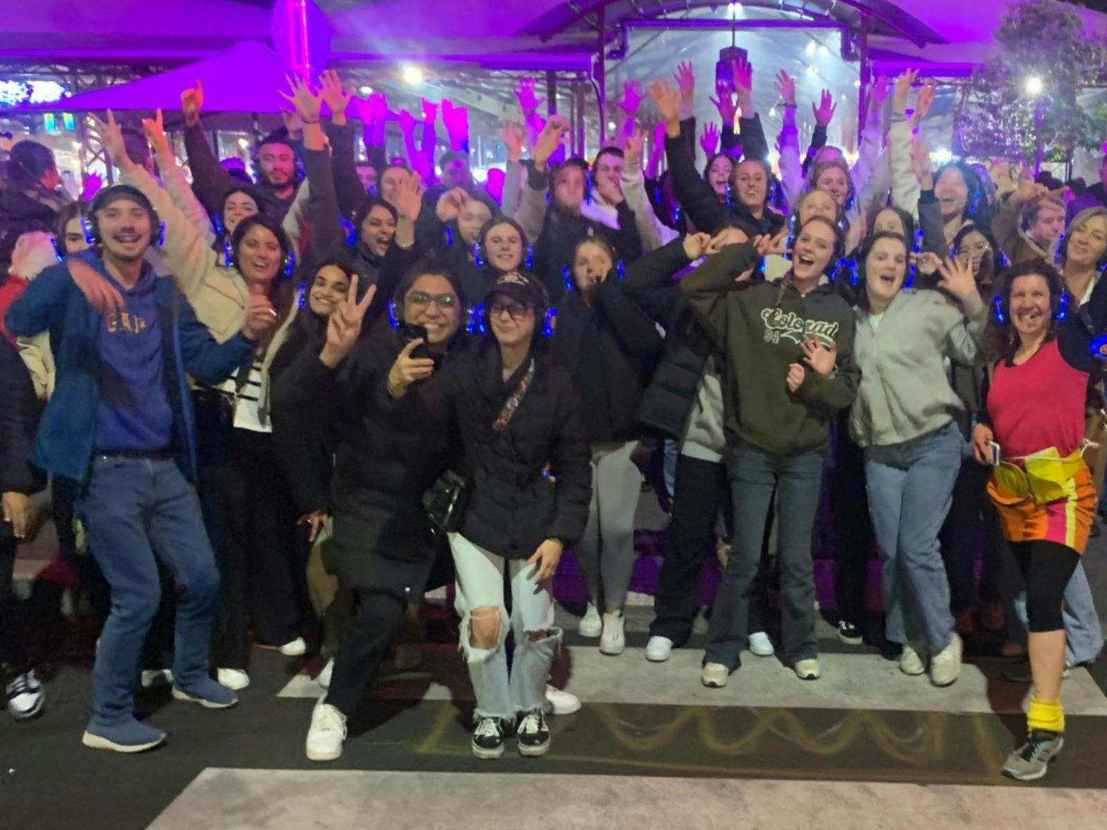 80s theme Silent Disco Walking Tour
