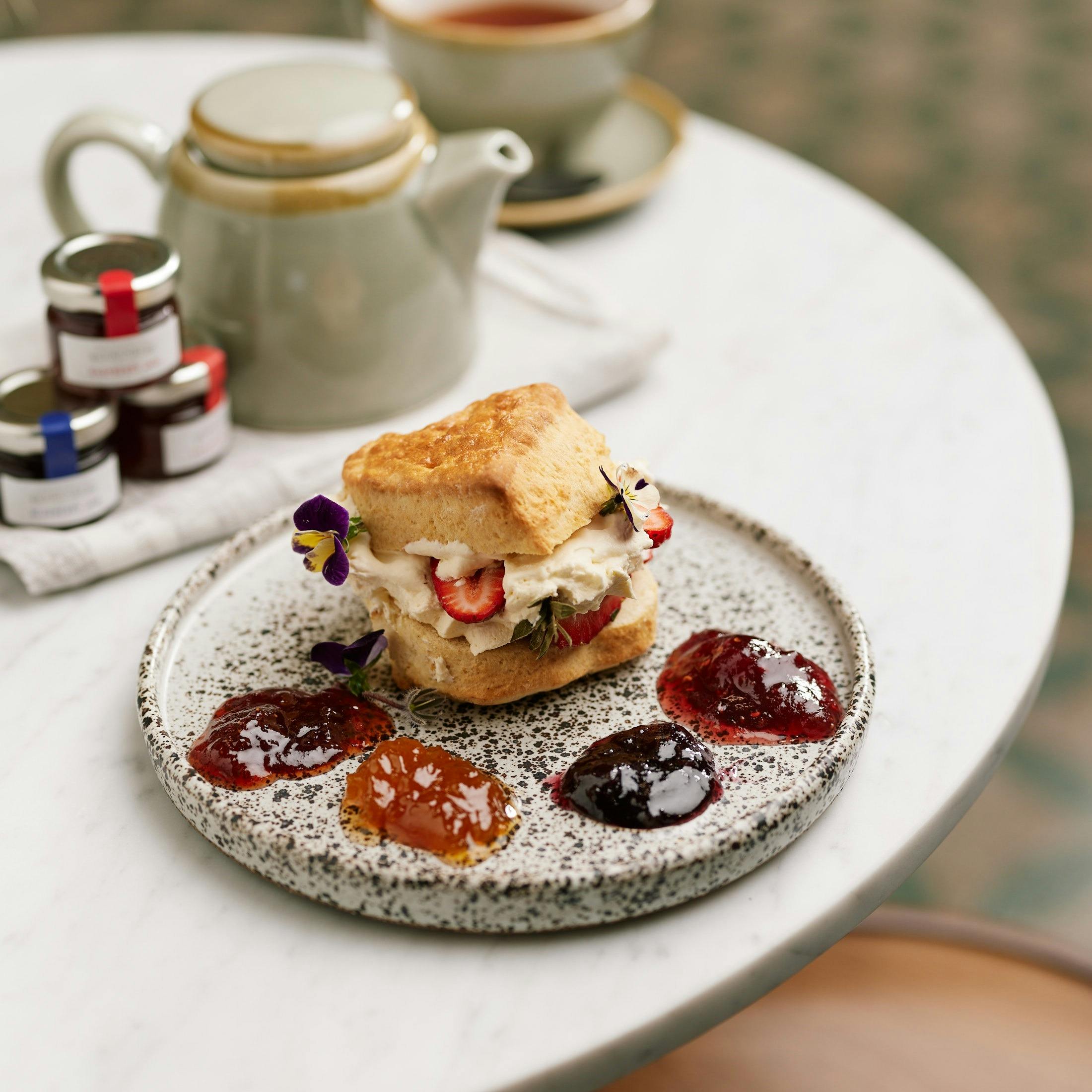 Scones with Beerenberg jam and cream