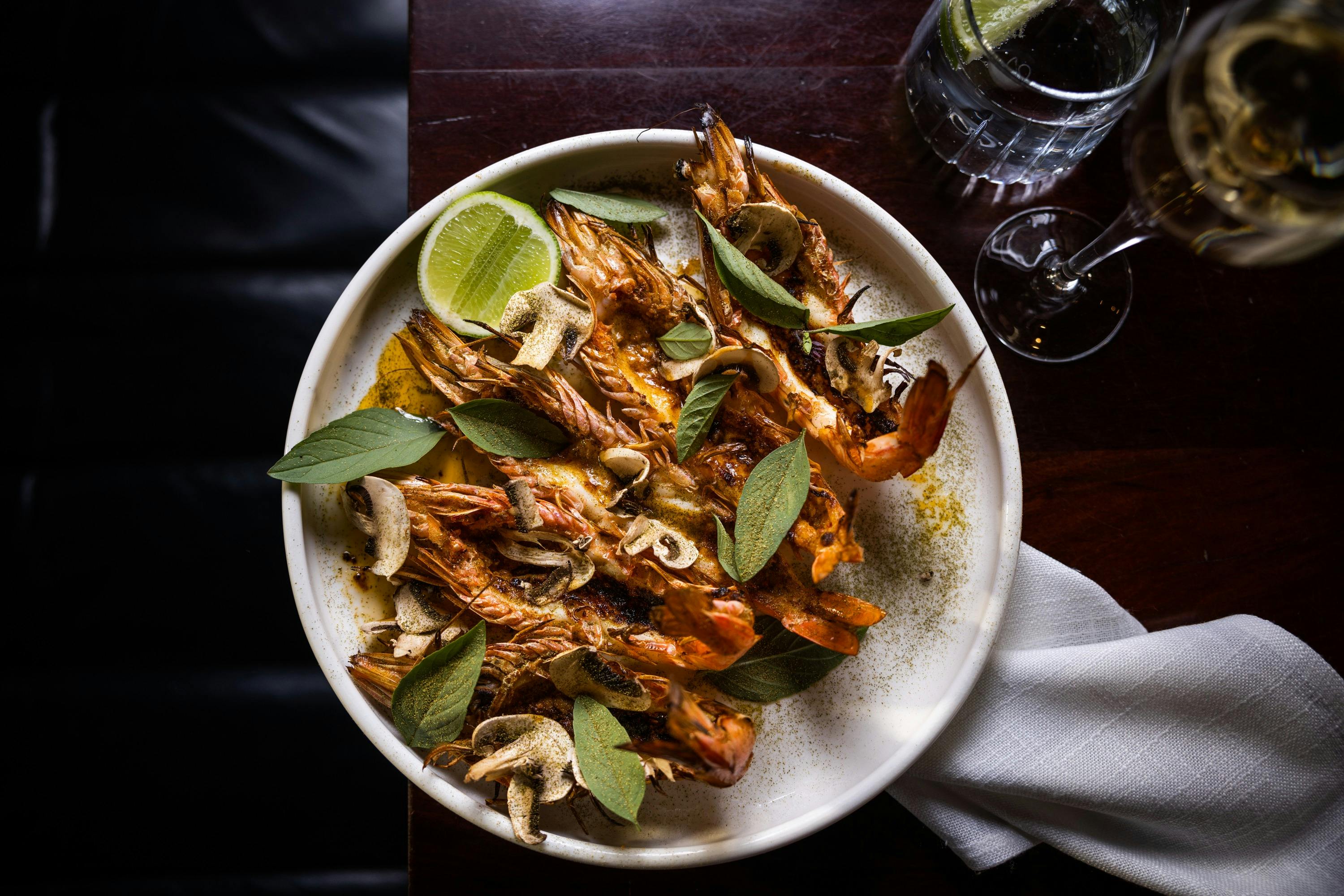 Grilled Mooloolaba King Prawns