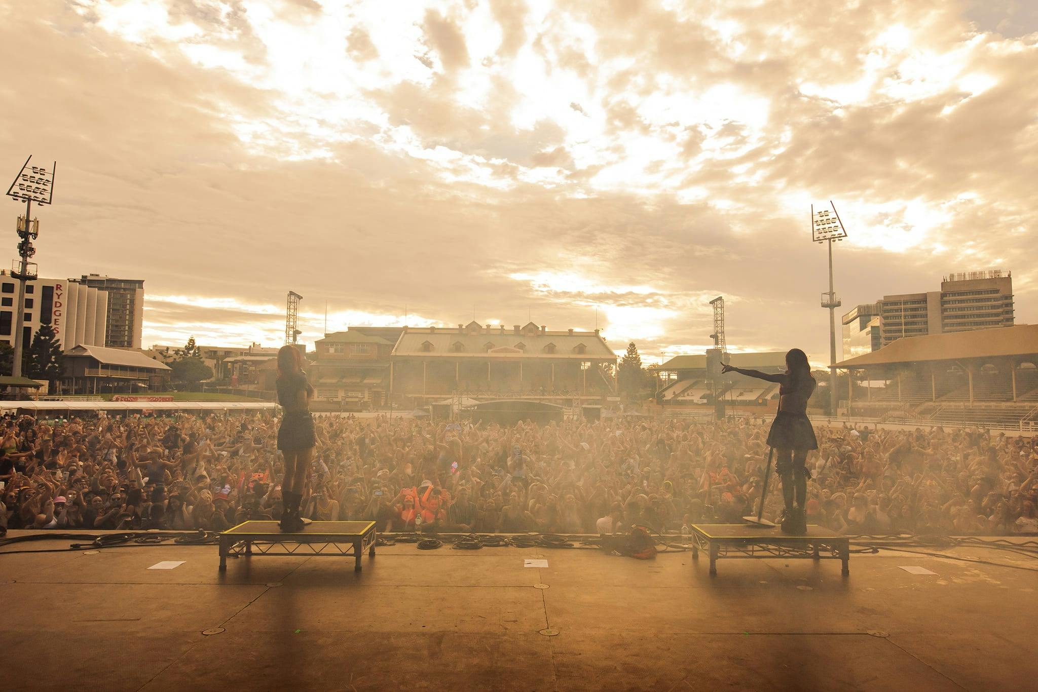 The Veronicas performing at Wildlands 2021