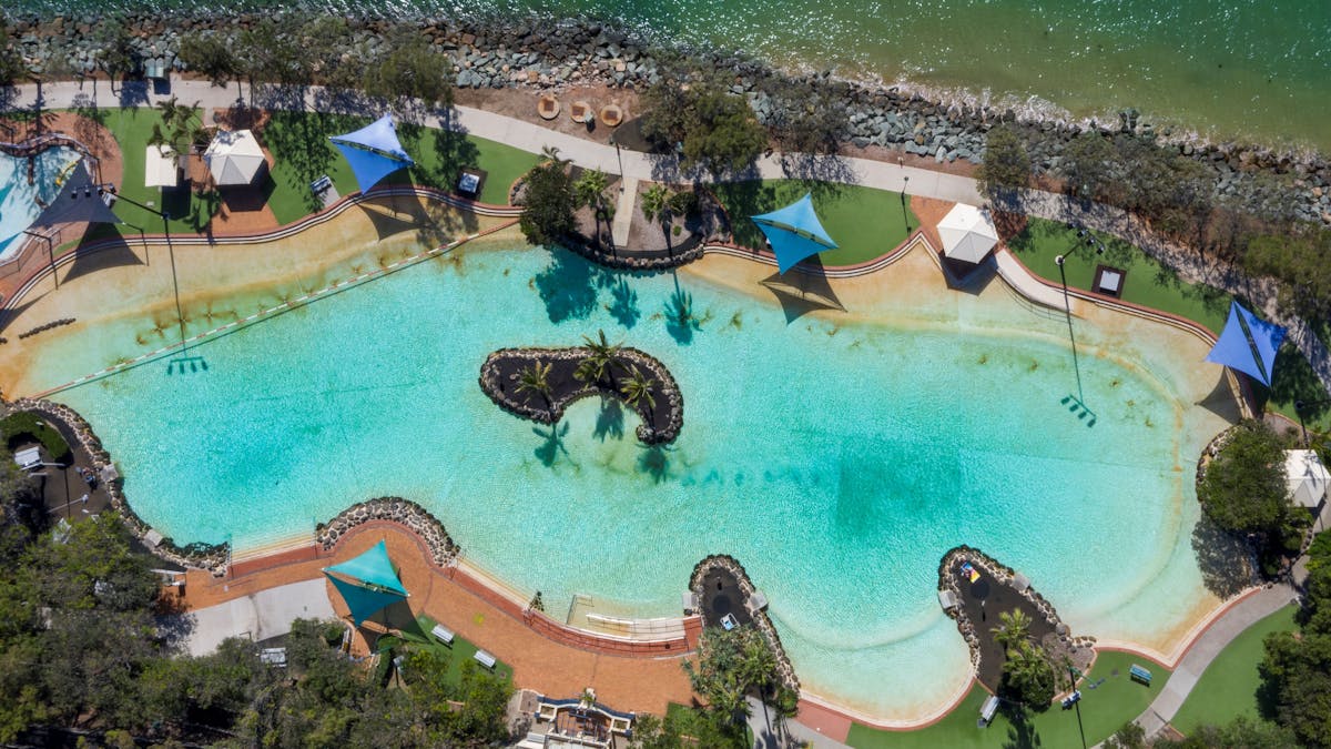 Aerial of Settlement Cove Lagoon