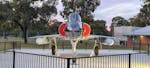 The Mirage is one of five aircraft on static display at the entrance to RAAF Base Wagga