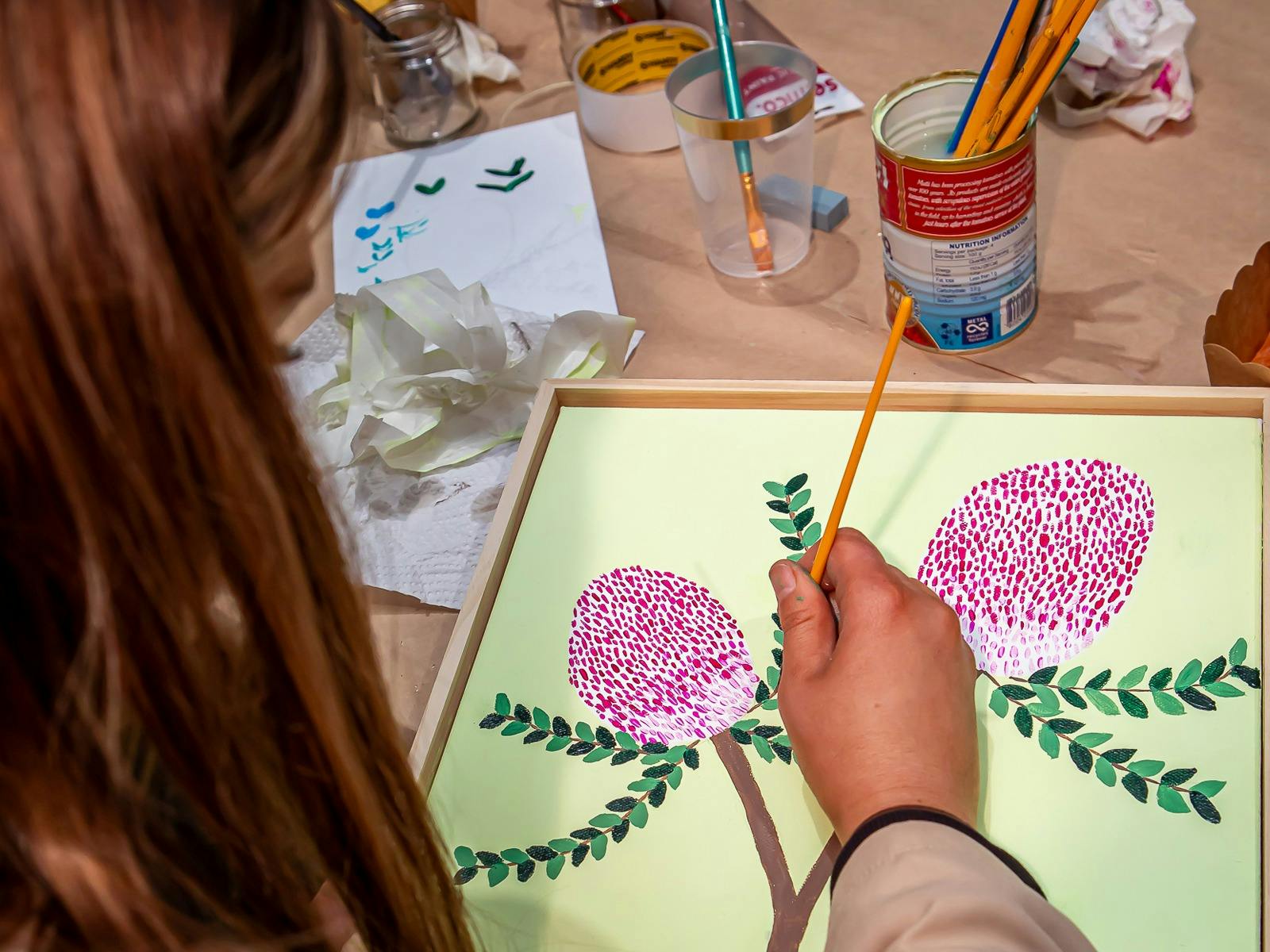 Paint and Sip event at Zema Estate for the Penola Coonawarra Arts Festival