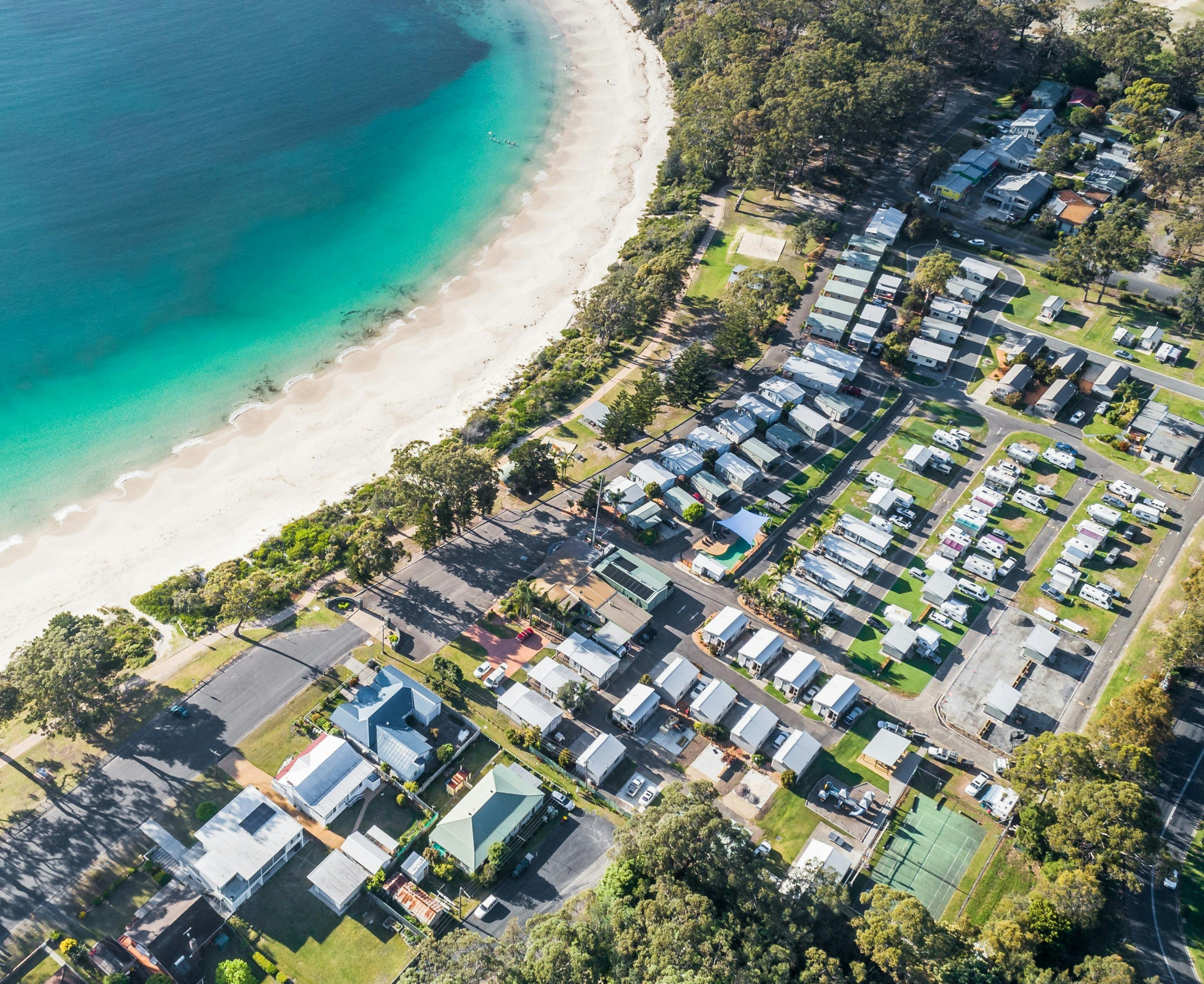 Holiday Haven Huskisson Beach Aerial