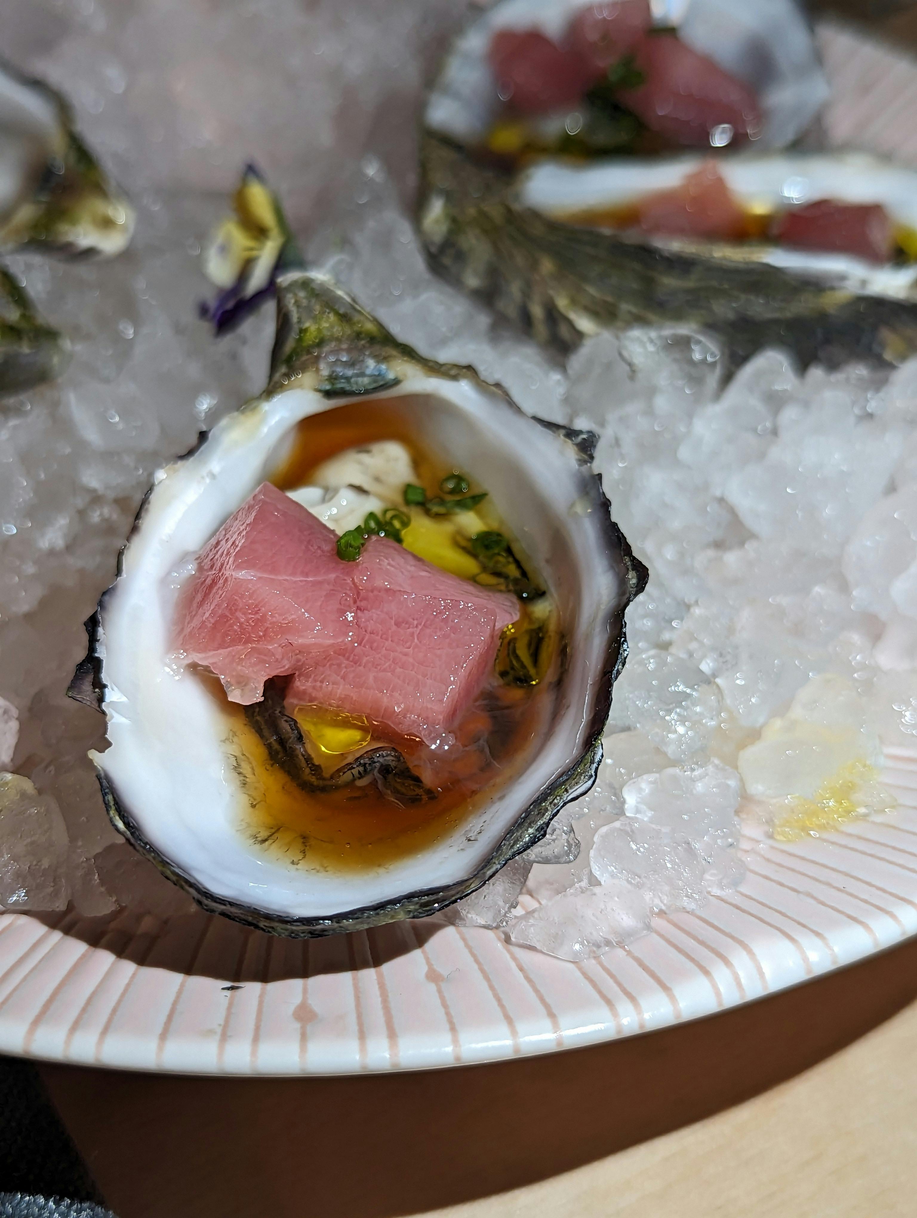 Expert Chefs prepare your tuna to perfection -  Otoro on Oyster