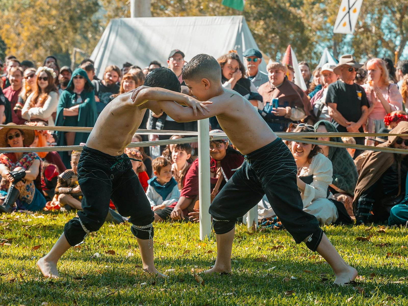 Turkish Oil Wrestling demonstrations