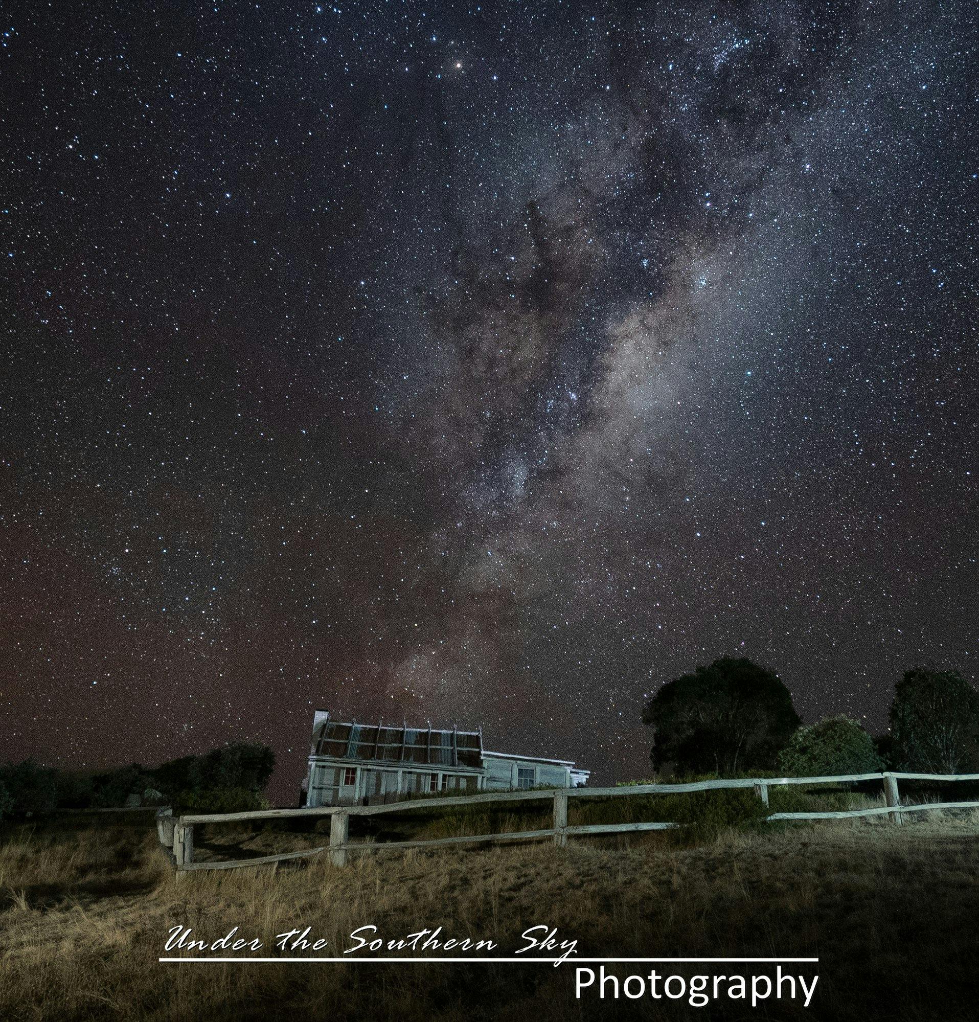 Night sky at Craig's Hut.