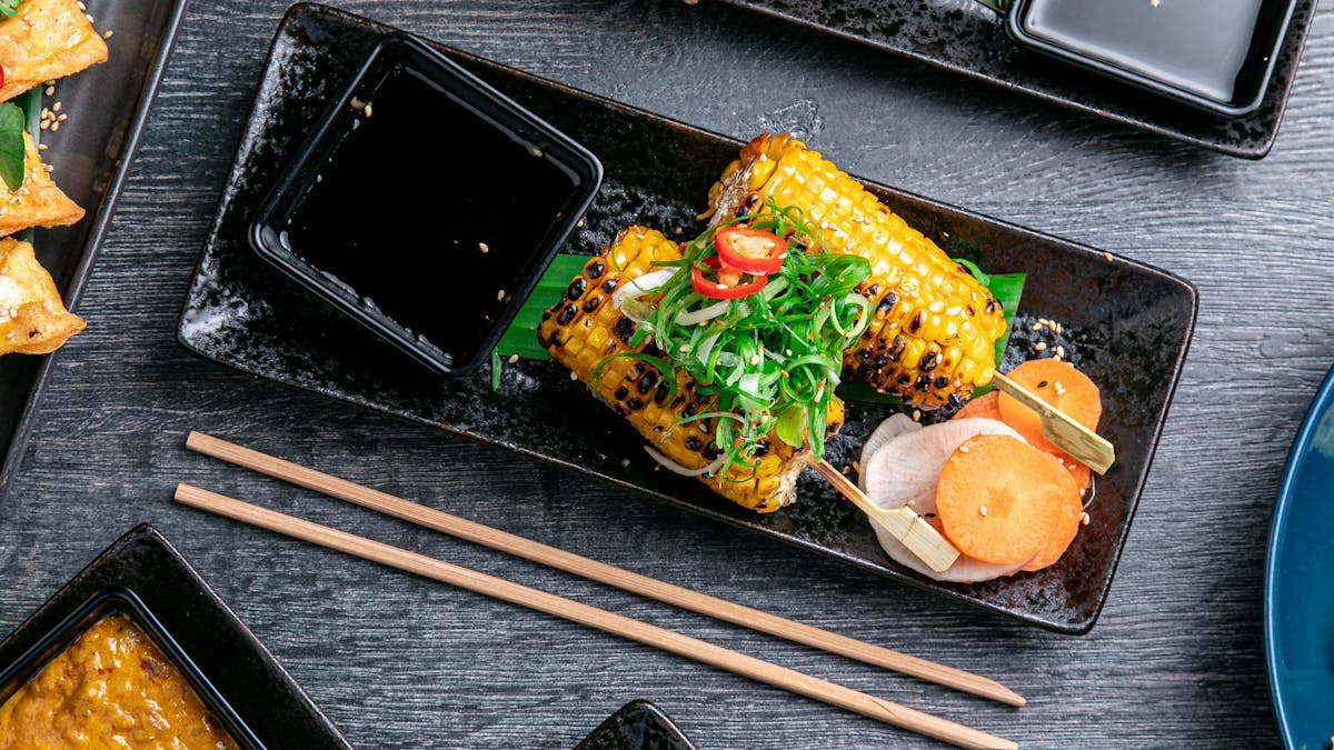 Street Corn w Shichimi & Sticky Soy