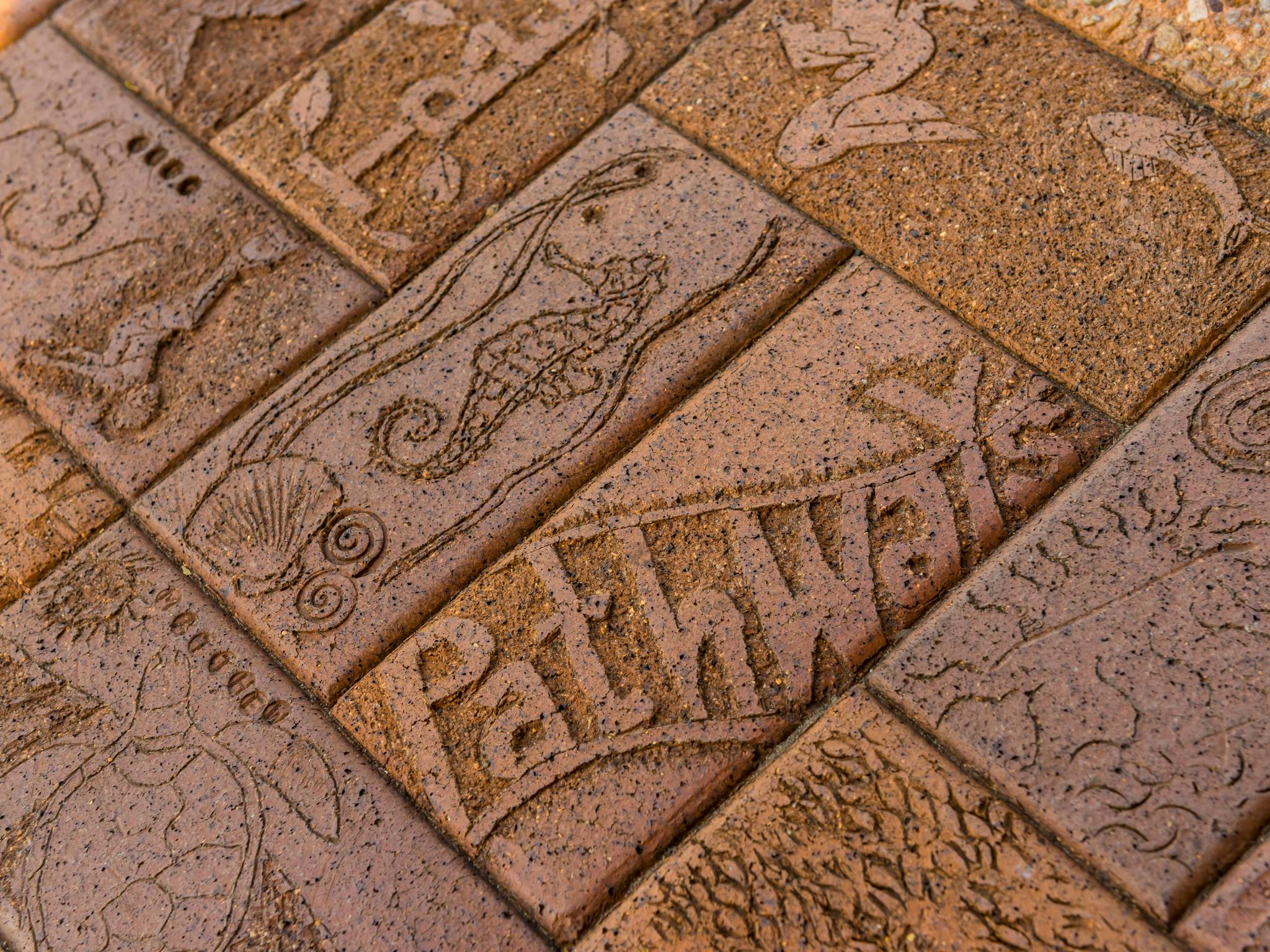 clay pavers art
