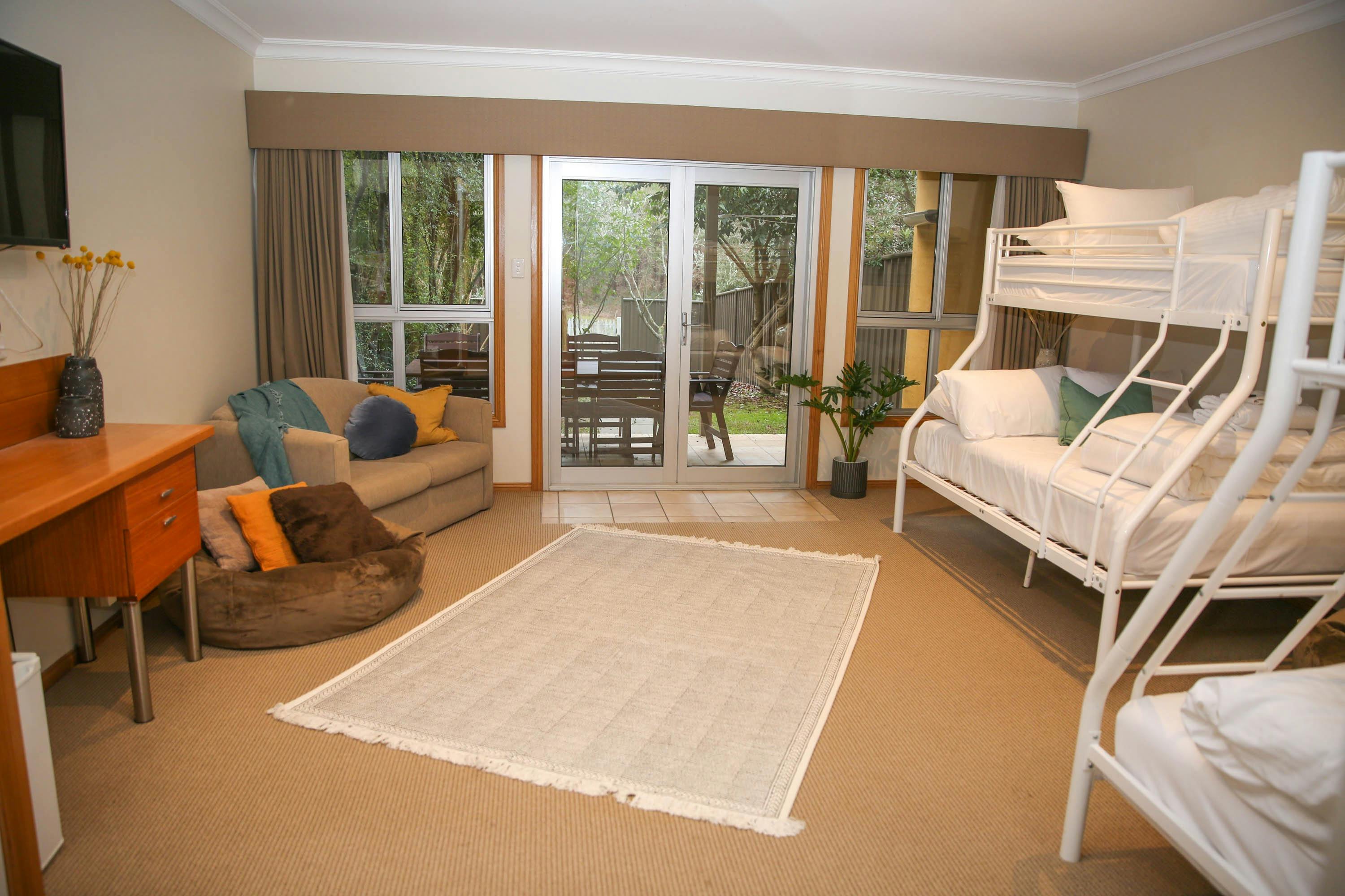 Downstairs Bedroom 2 at The Outta Towner with Alpine Valley Getaways